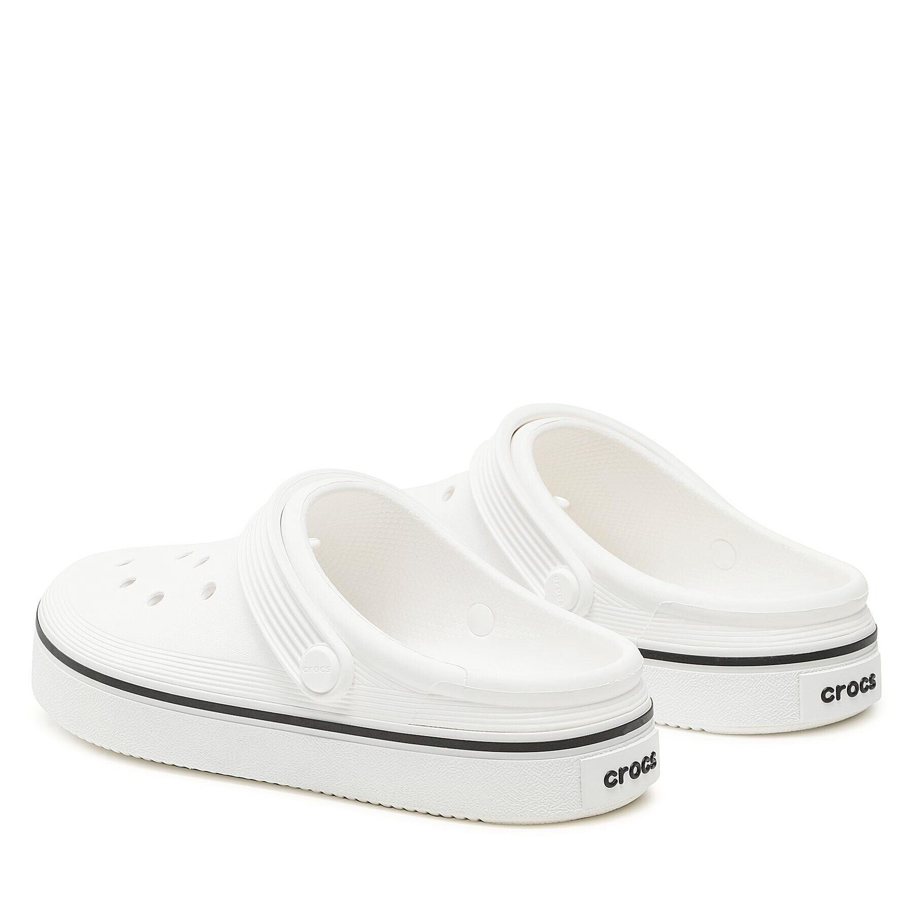 Crocs Natikači Crocband Clean Clog 208371 Bela - Pepit.si