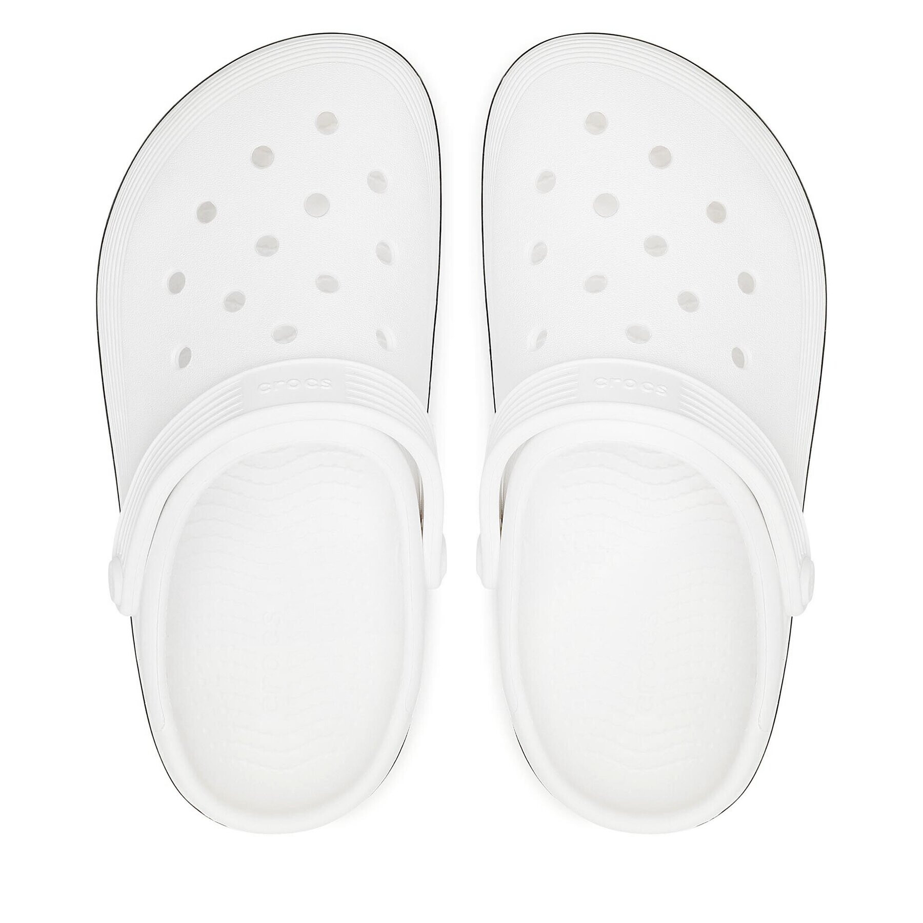 Crocs Natikači Crocband Clean Clog 208371 Bela - Pepit.si