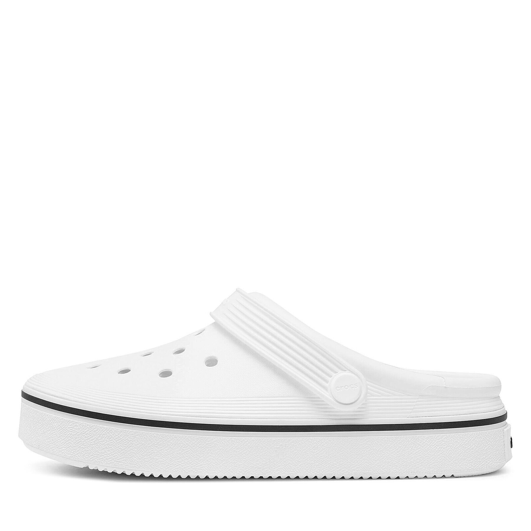 Crocs Natikači Crocband Clean Clog 208371 Bela - Pepit.si