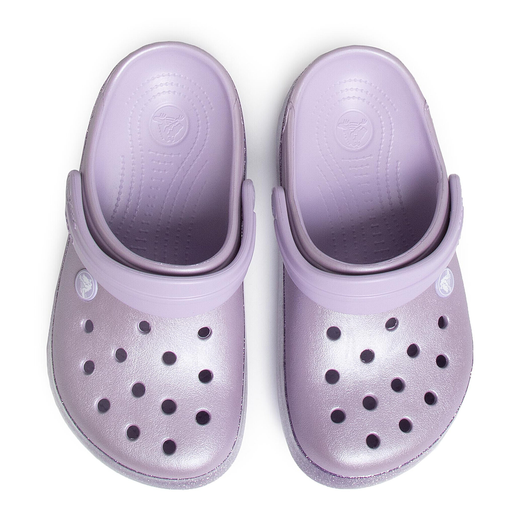 Crocs Natikači Crocband Glitter Clog K 205936 Vijolična - Pepit.si