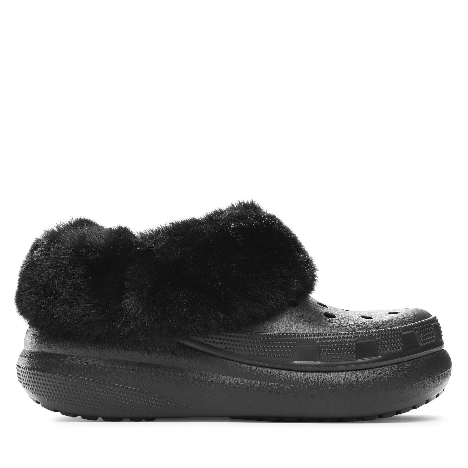 Crocs Natikači Furever Crush Clog 208446 Črna - Pepit.si