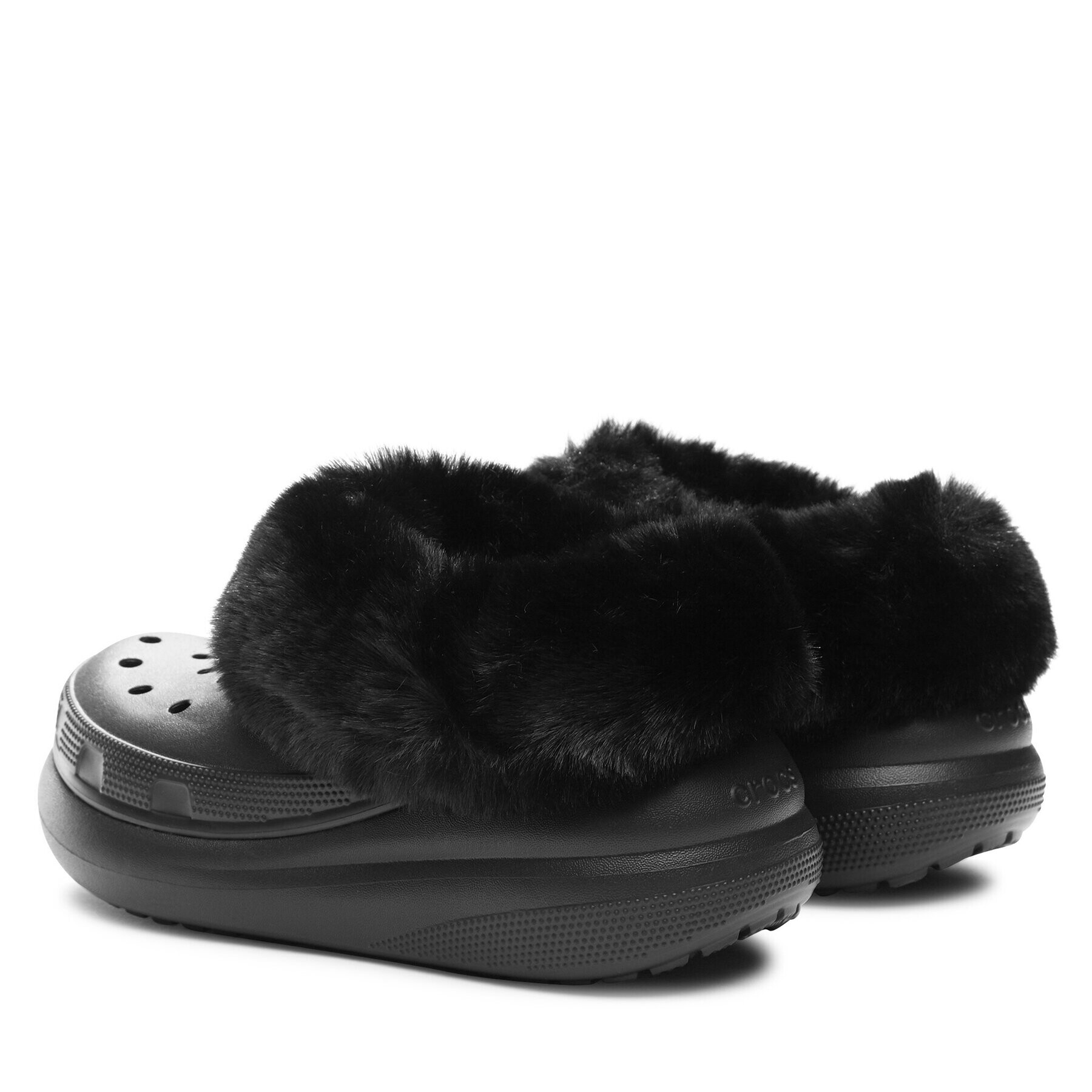 Crocs Natikači Furever Crush Clog 208446 Črna - Pepit.si