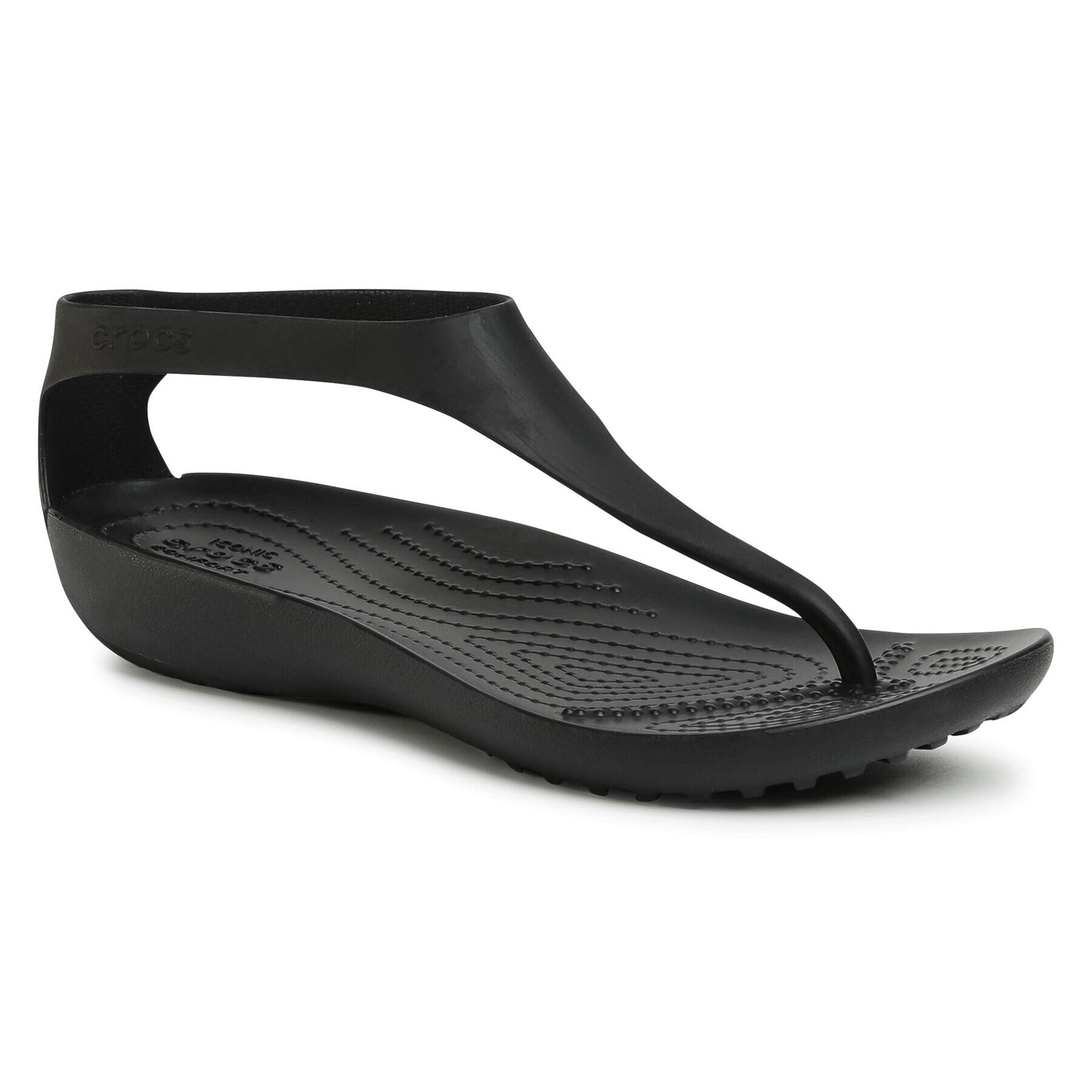 Crocs Sandali Serena Flip W 205468 Črna - Pepit.si