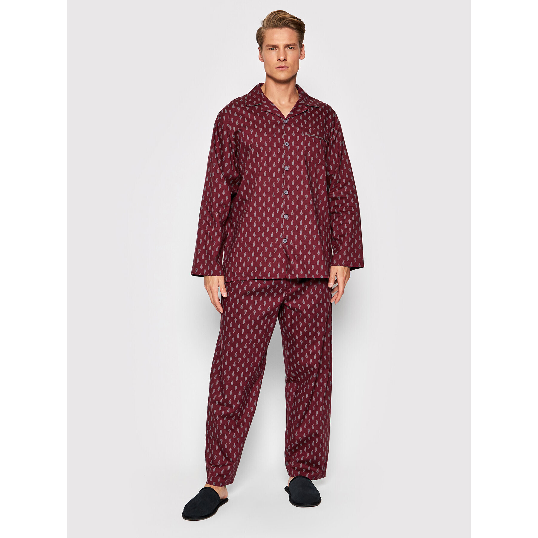 Cyberjammies Spodnji del pižame Frankie 6645 Bordo rdeča - Pepit.si