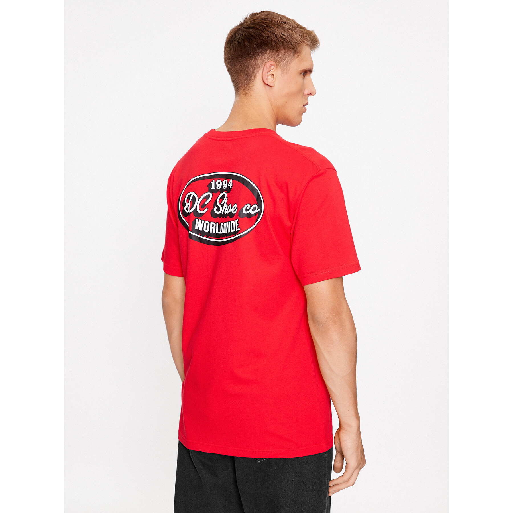 DC Majica Truckin Tees Rqr7 ADYZT05284 Rdeča Regular Fit - Pepit.si