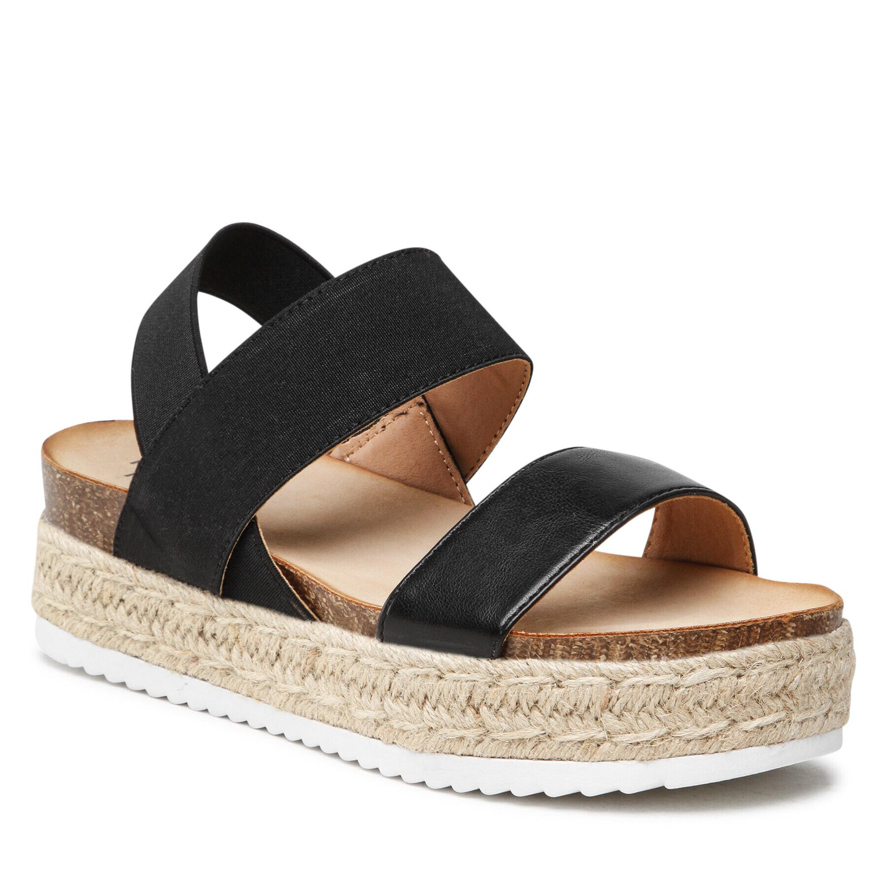 DeeZee Espadrile WS17059-09 Črna - Pepit.si