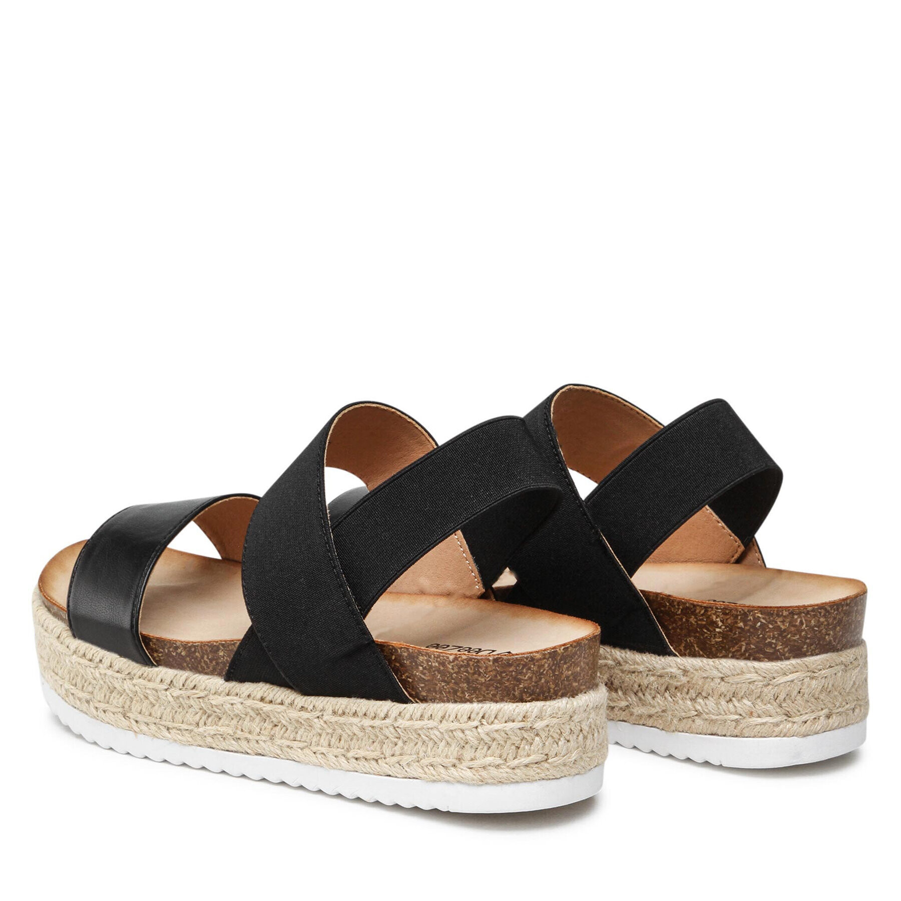 DeeZee Espadrile WS17059-09 Črna - Pepit.si