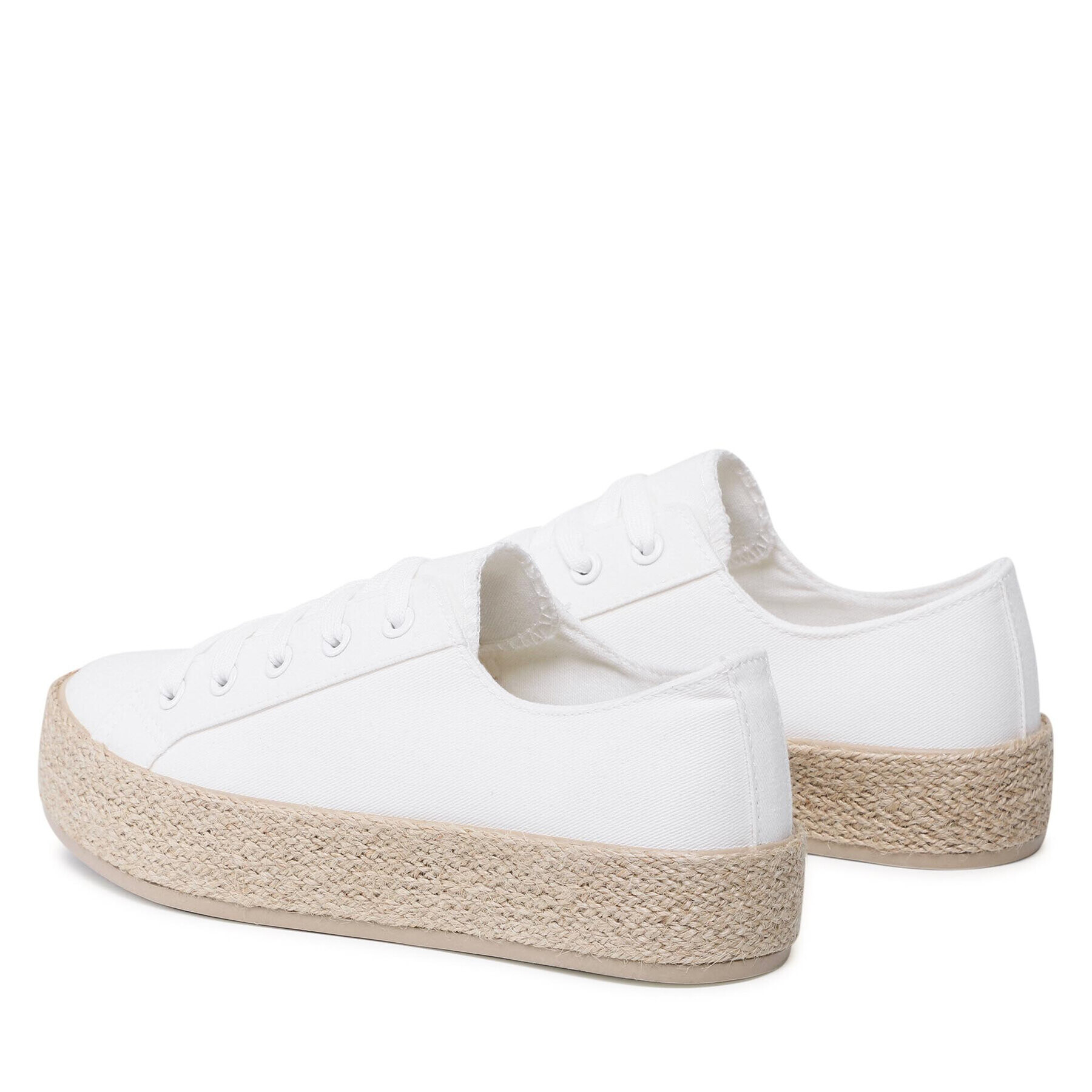 DeeZee Espadrile WS19130-3 Bela - Pepit.si