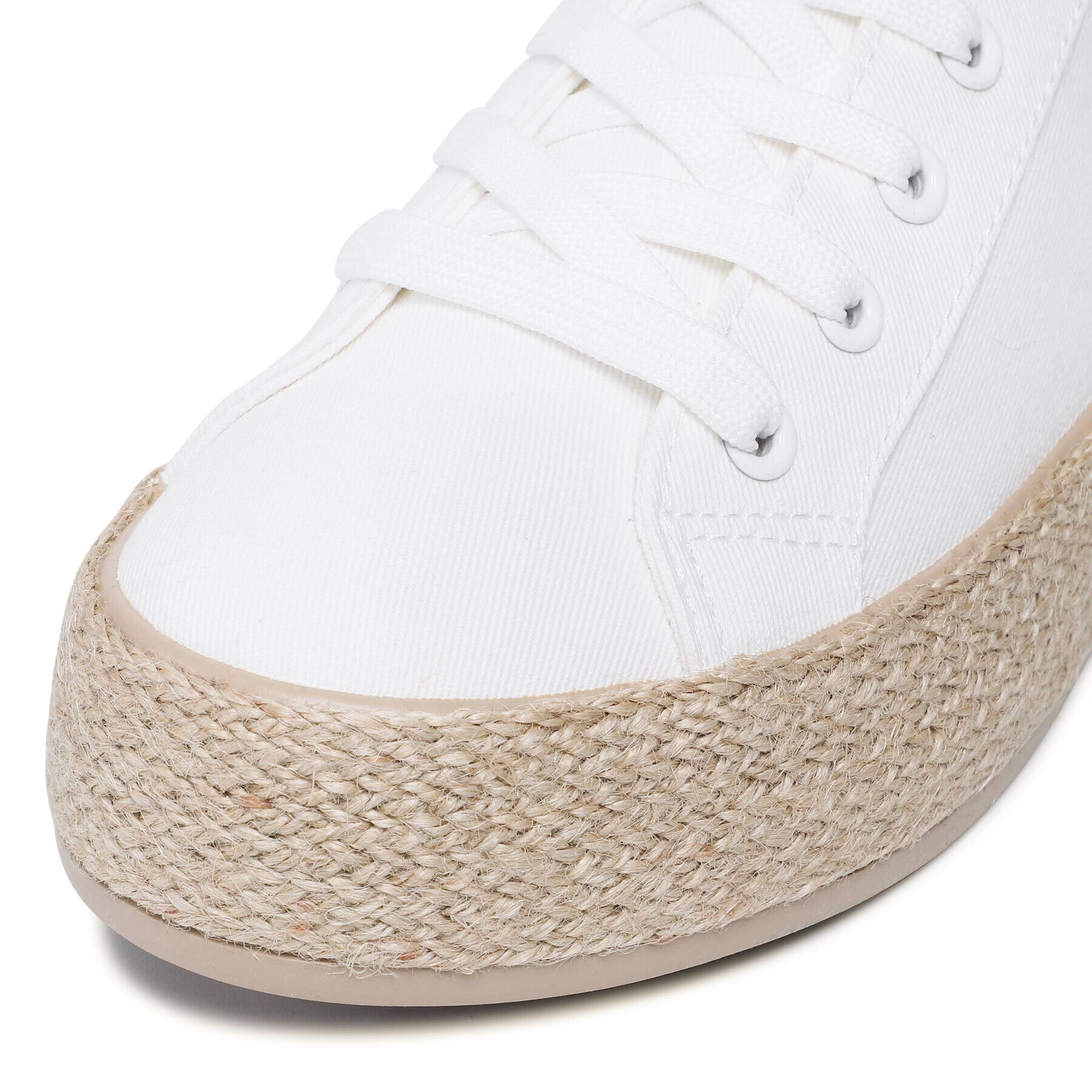 DeeZee Espadrile WS19130-3 Bela - Pepit.si