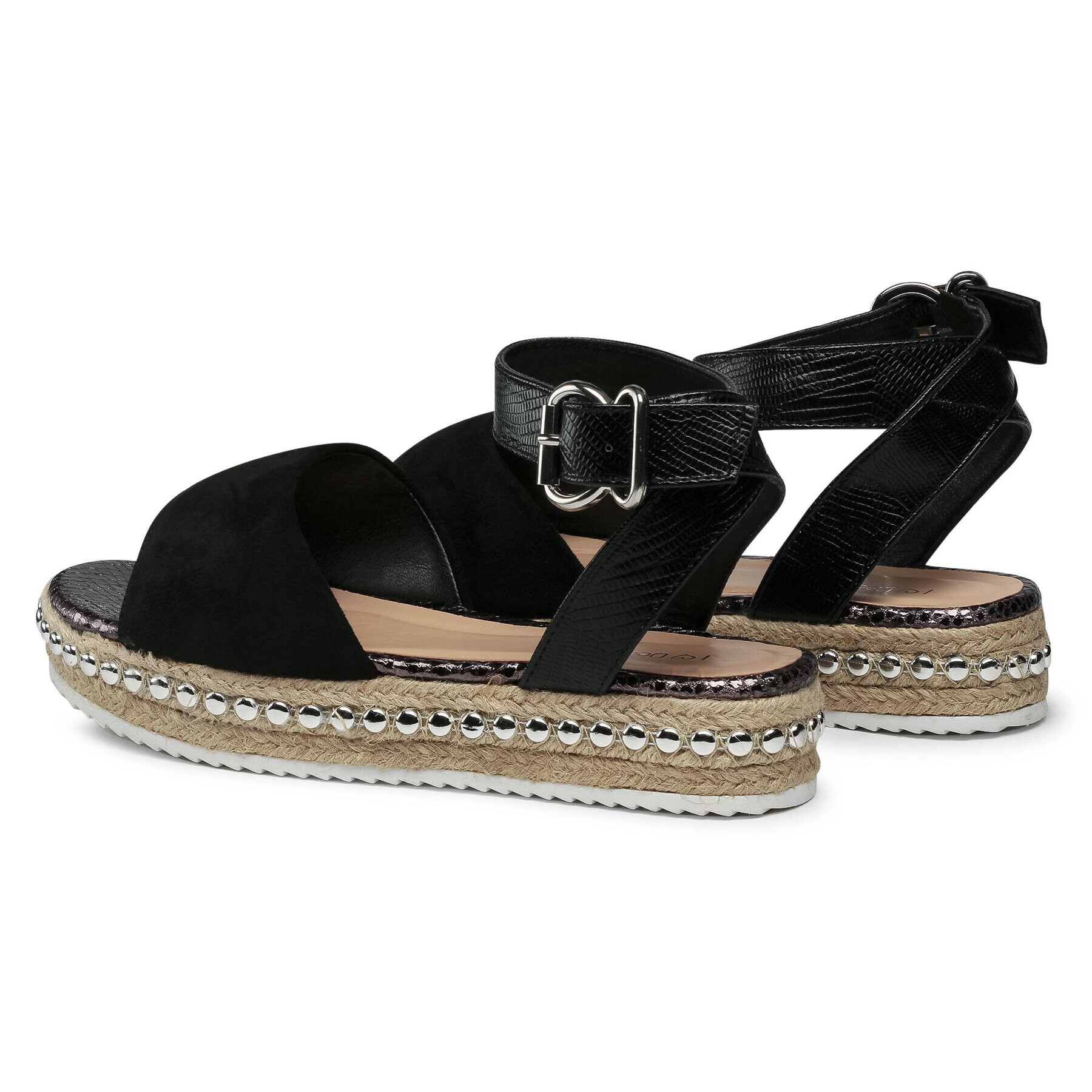 DeeZee Espadrile WS210402-01 Črna - Pepit.si