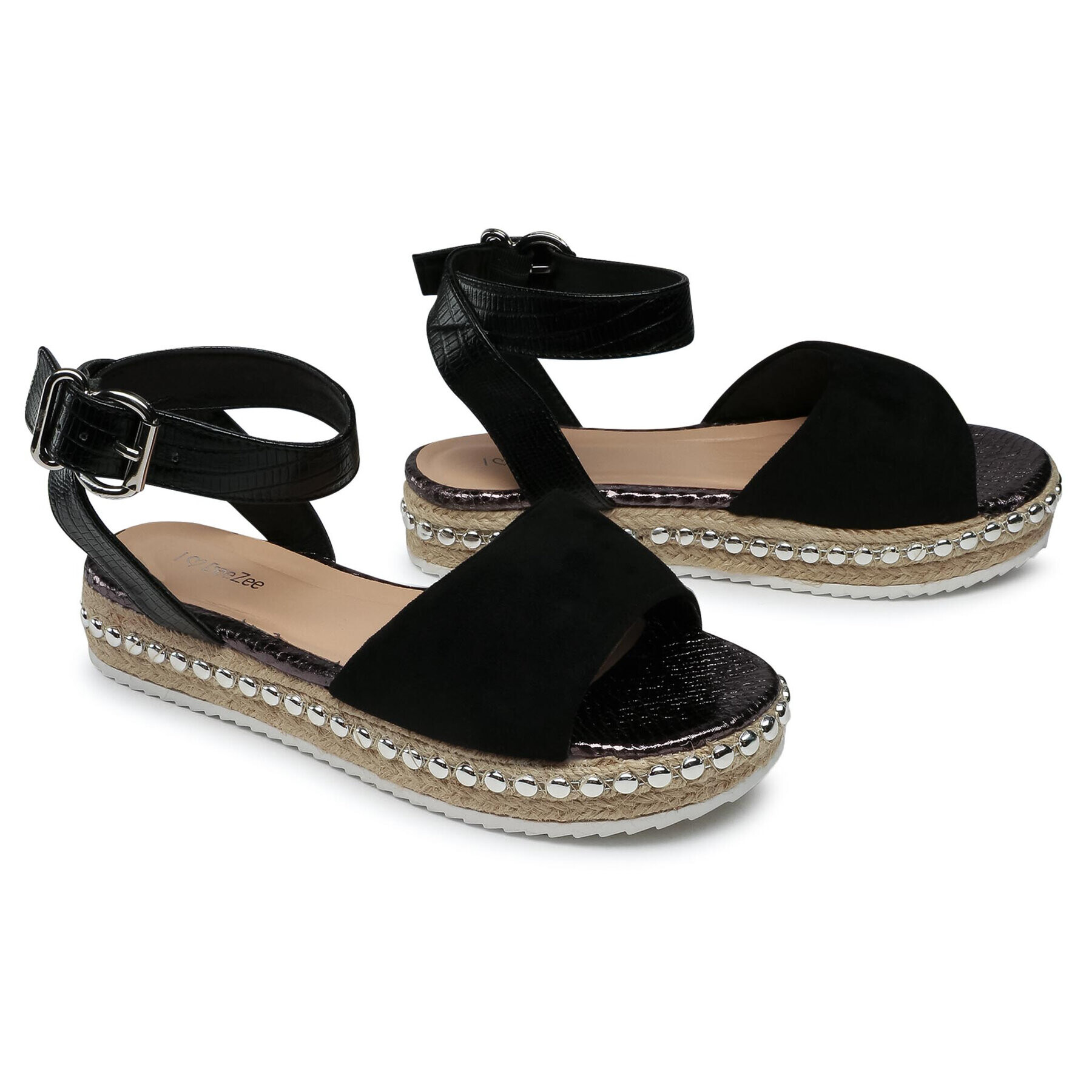 DeeZee Espadrile WS210402-01 Črna - Pepit.si