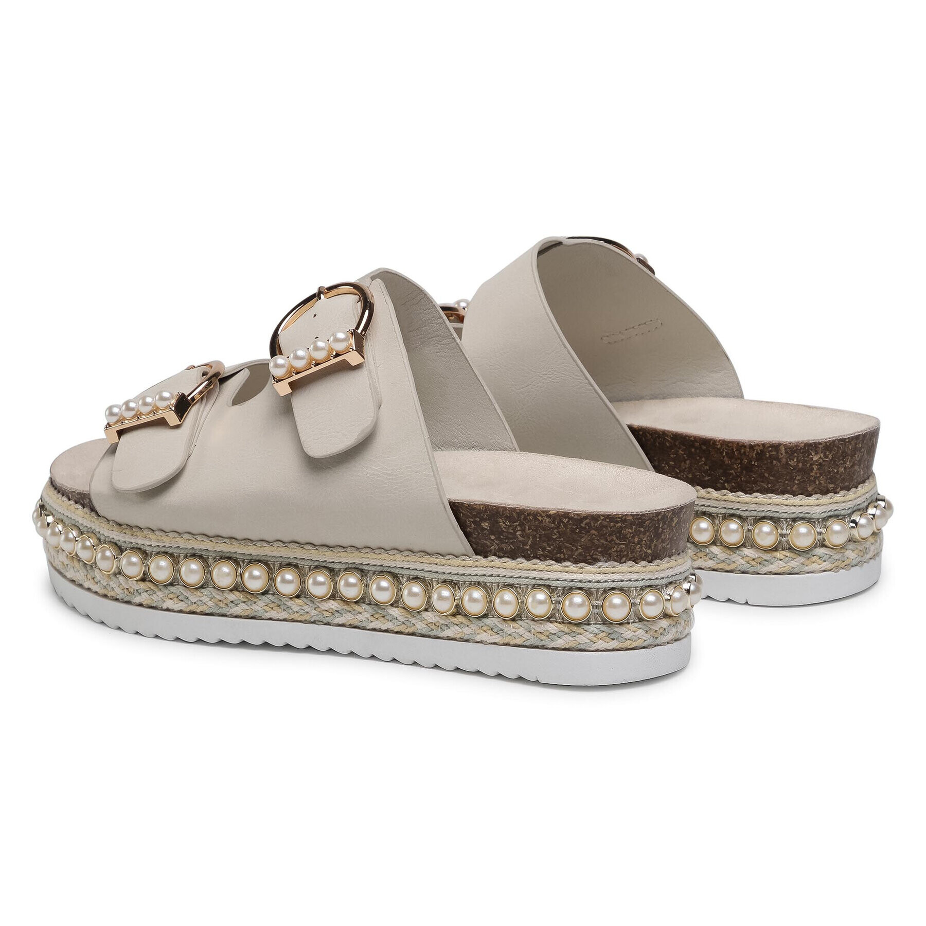 DeeZee Espadrile WS210407-01 Bež - Pepit.si