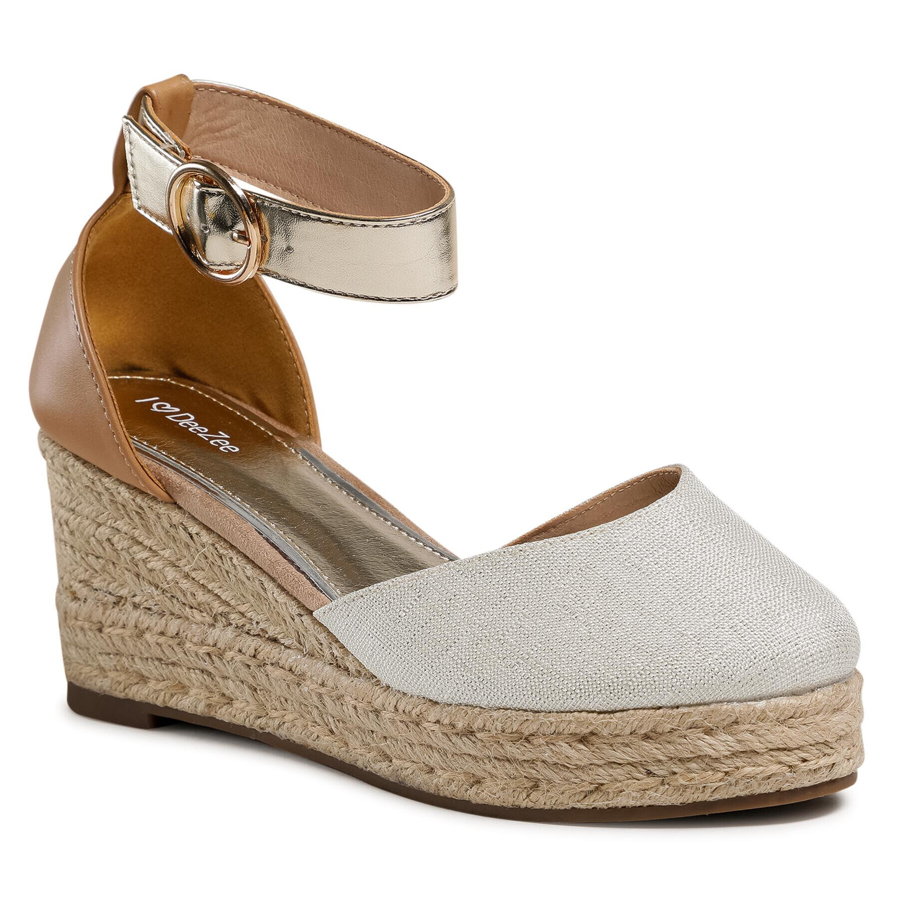 DeeZee Espadrile WS270902-03 Bež - Pepit.si