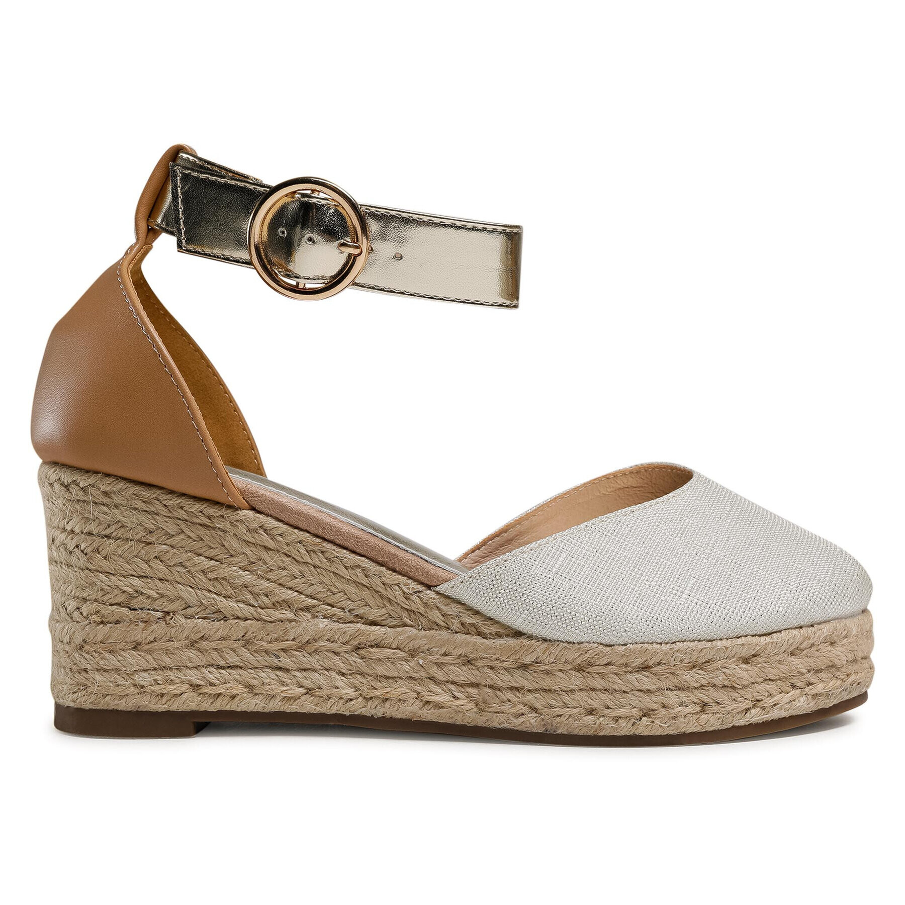 DeeZee Espadrile WS270902-03 Bež - Pepit.si