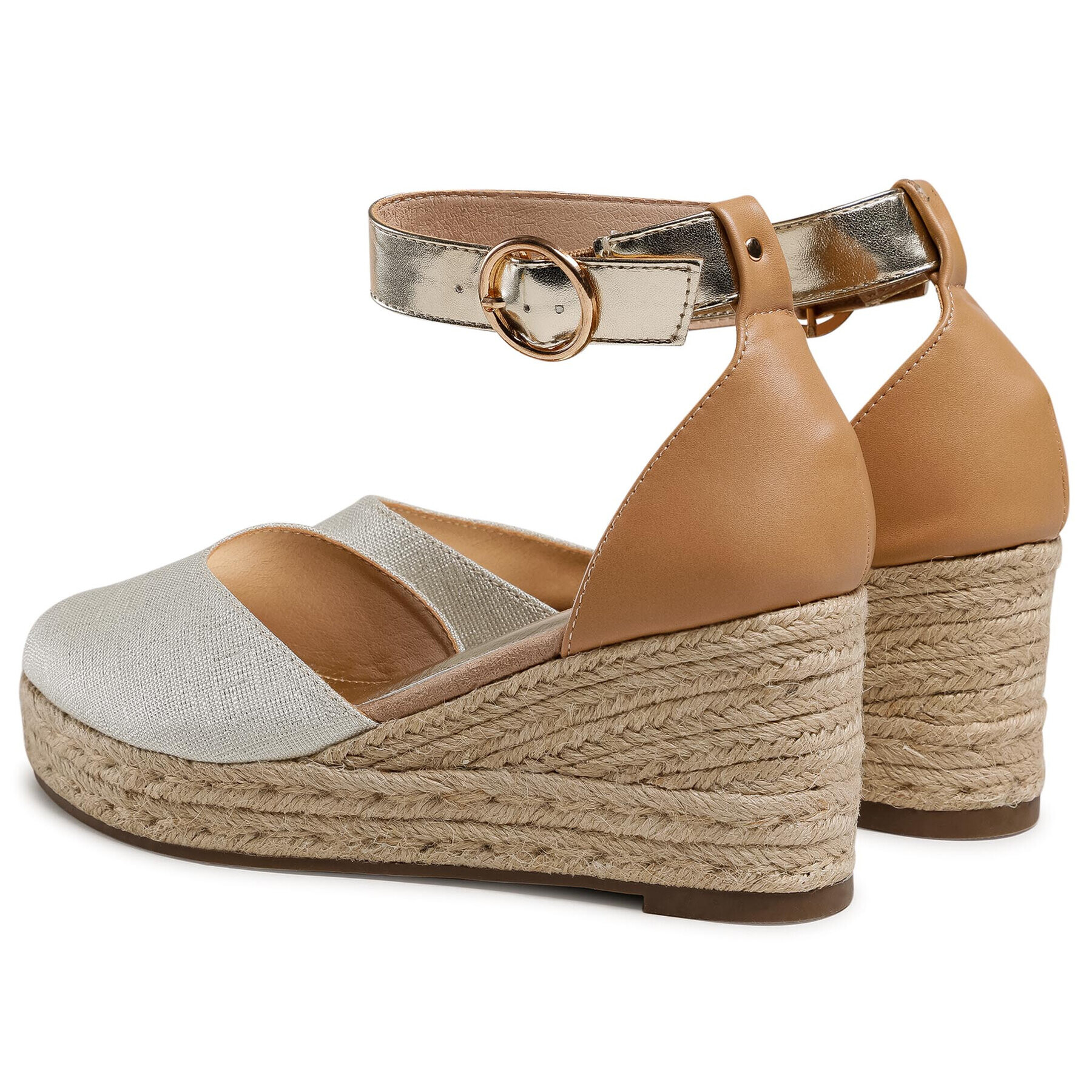 DeeZee Espadrile WS270902-03 Bež - Pepit.si