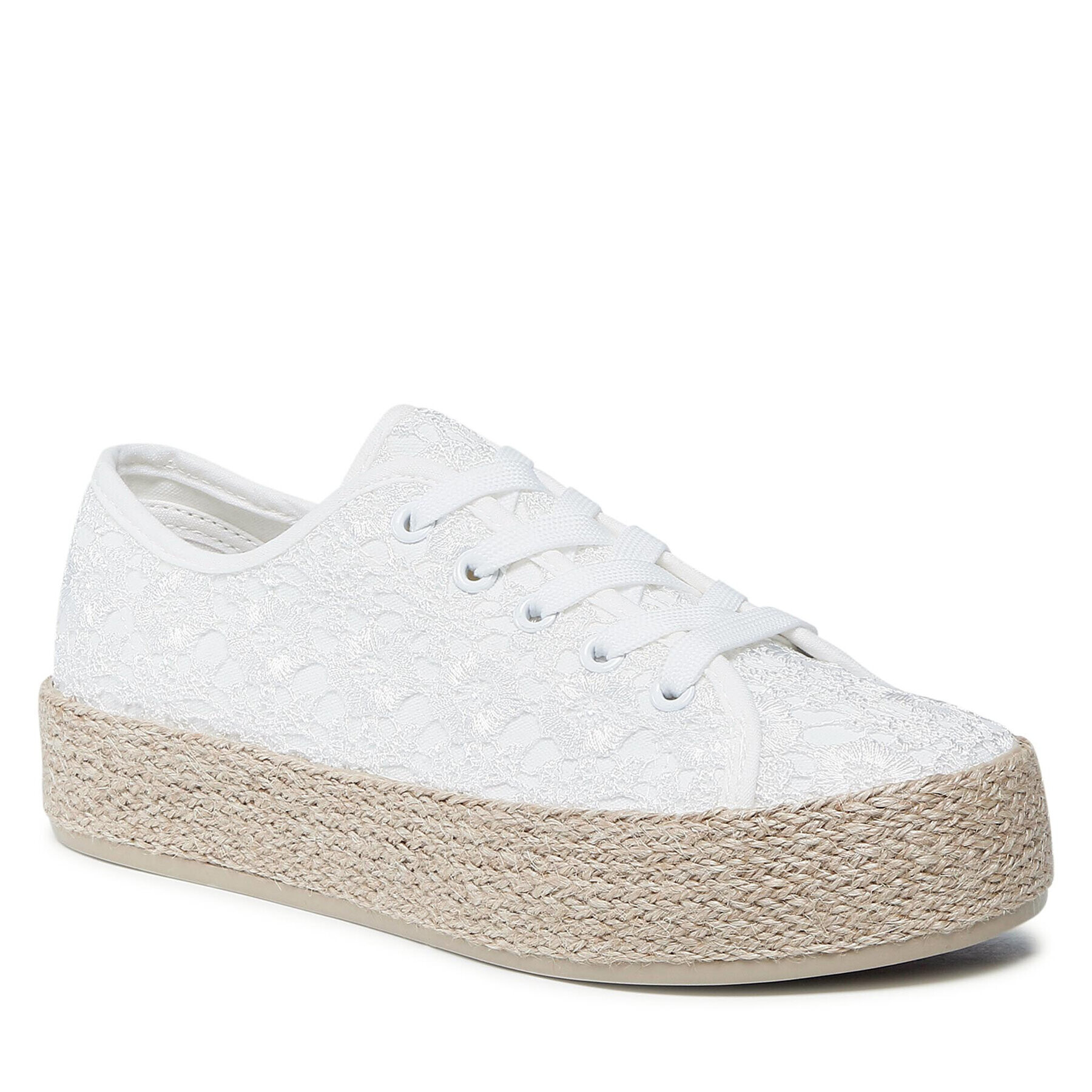 DeeZee Espadrile WSK1576-14 Bela - Pepit.si