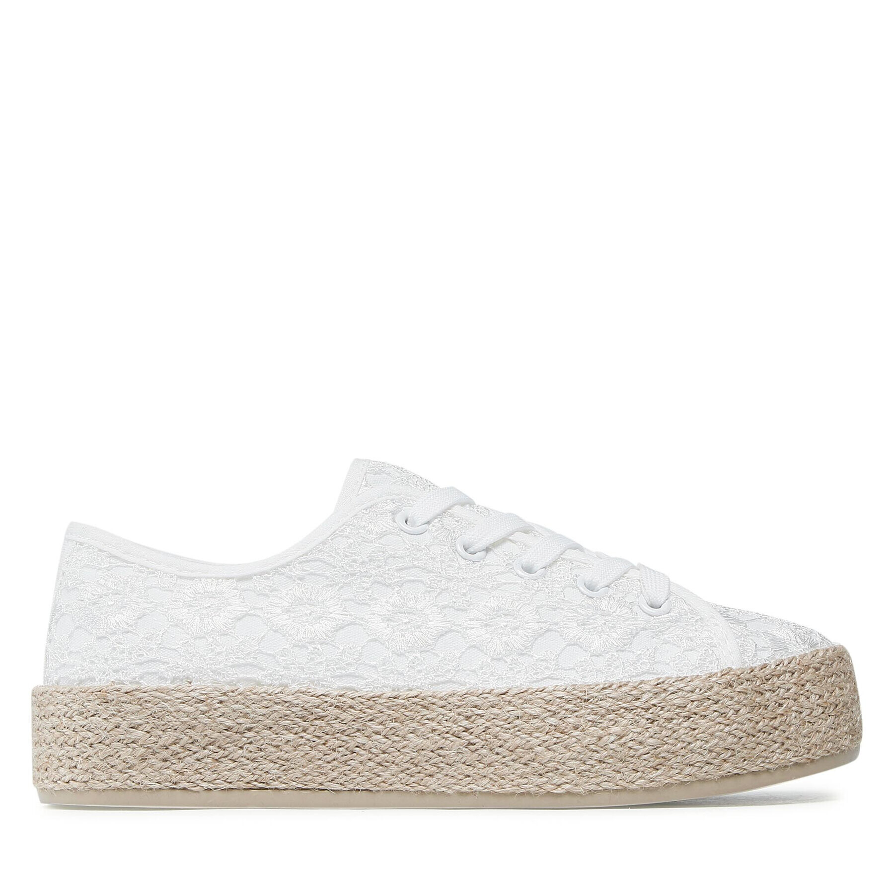 DeeZee Espadrile WSK1576-14 Bela - Pepit.si