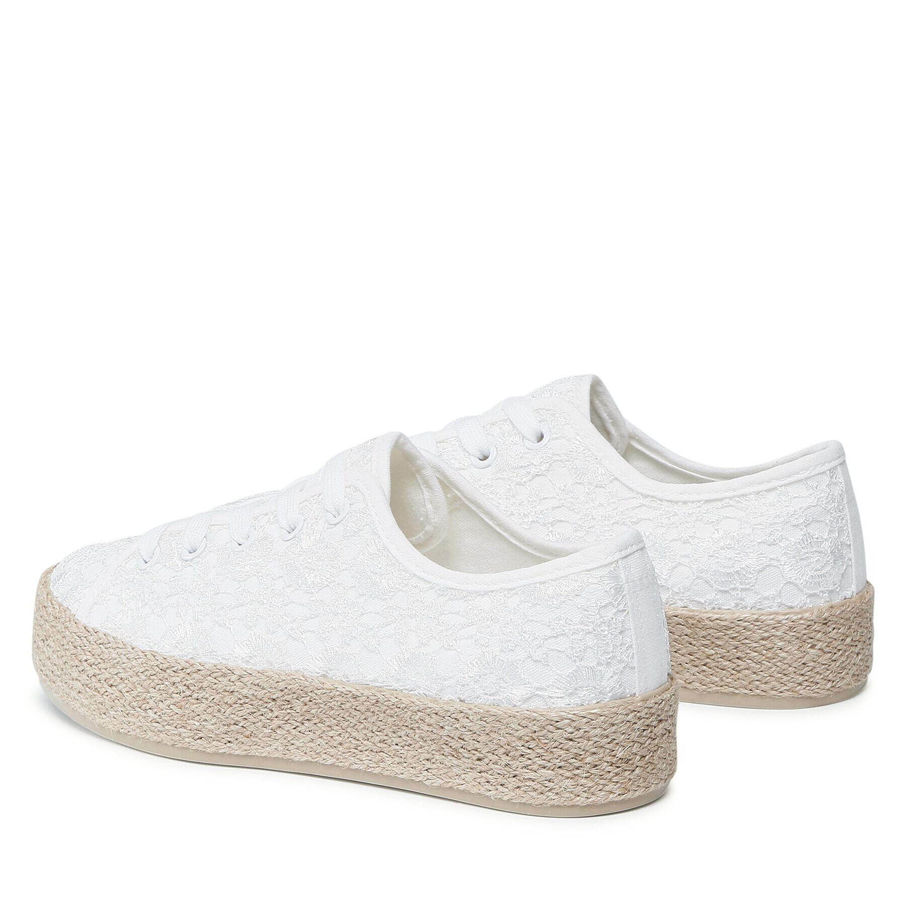 DeeZee Espadrile WSK1576-14 Bela - Pepit.si