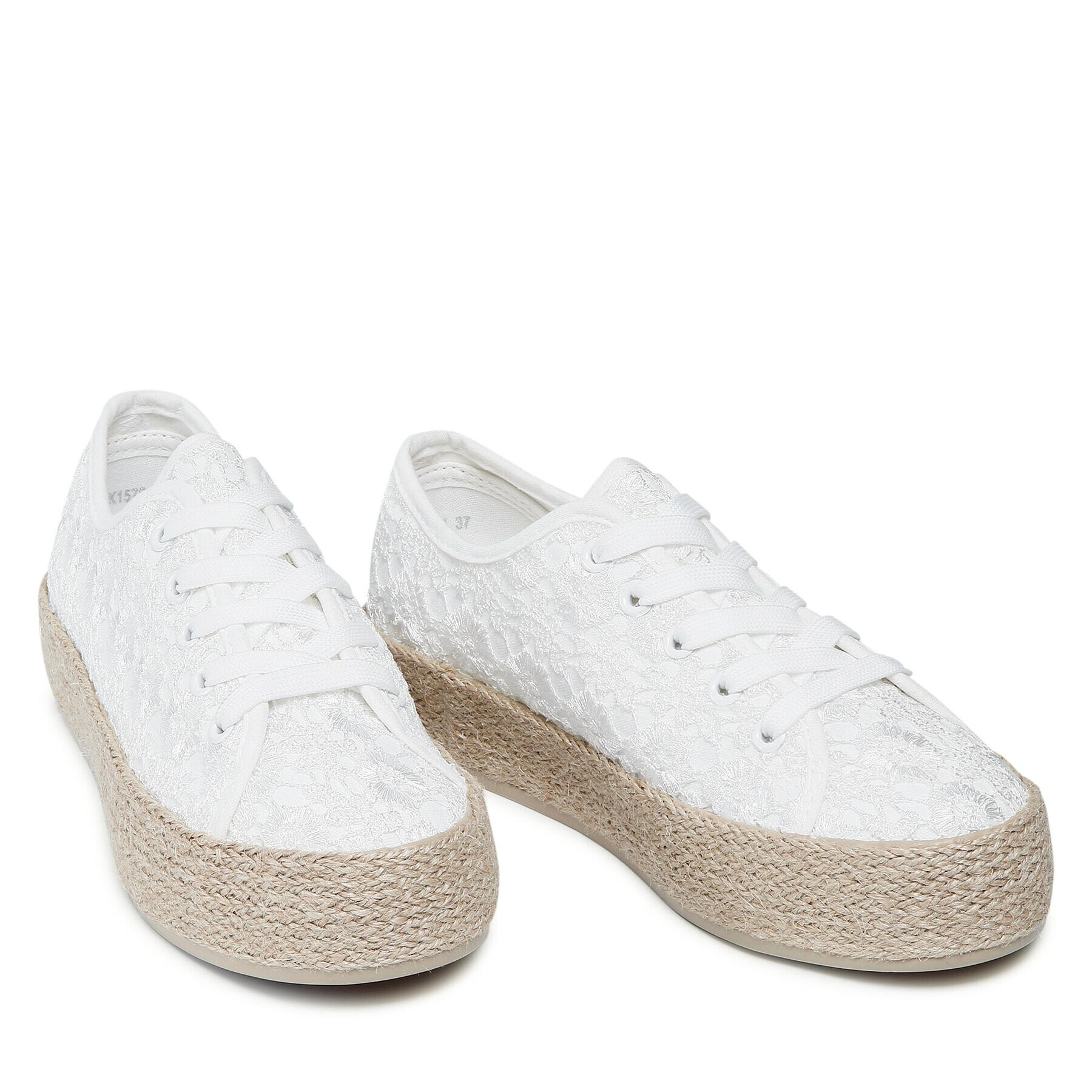 DeeZee Espadrile WSK1576-14 Bela - Pepit.si