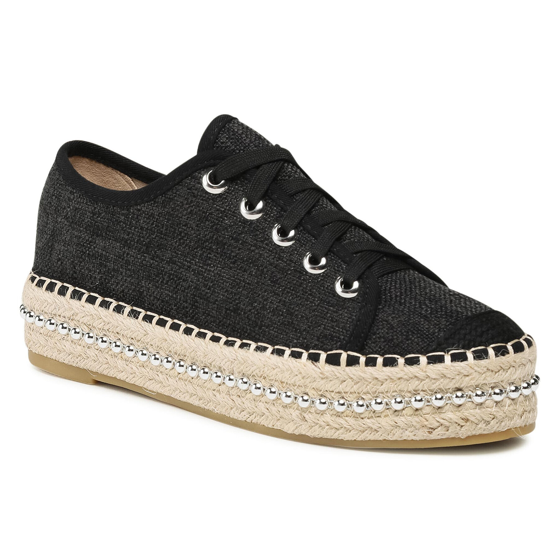 DeeZee Espadrile WSS20327-01 Črna - Pepit.si