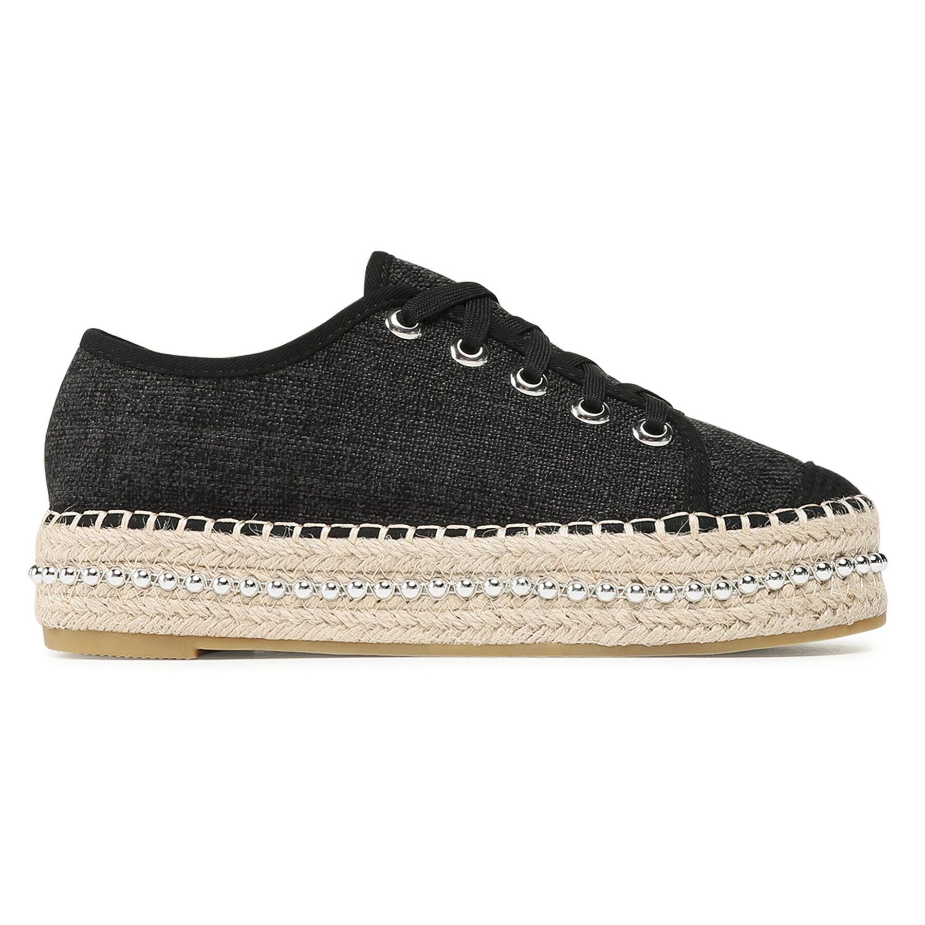 DeeZee Espadrile WSS20327-01 Črna - Pepit.si