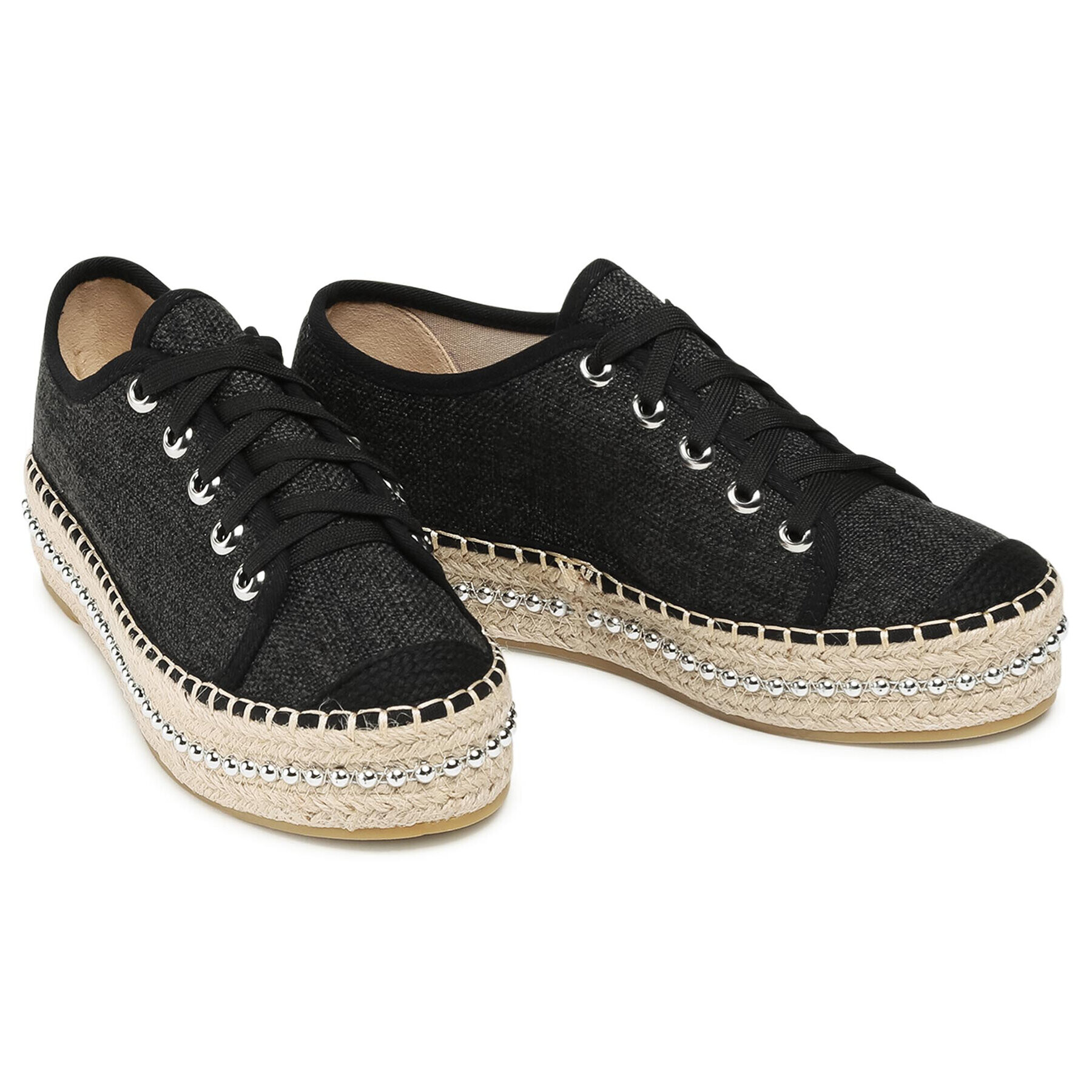 DeeZee Espadrile WSS20327-01 Črna - Pepit.si