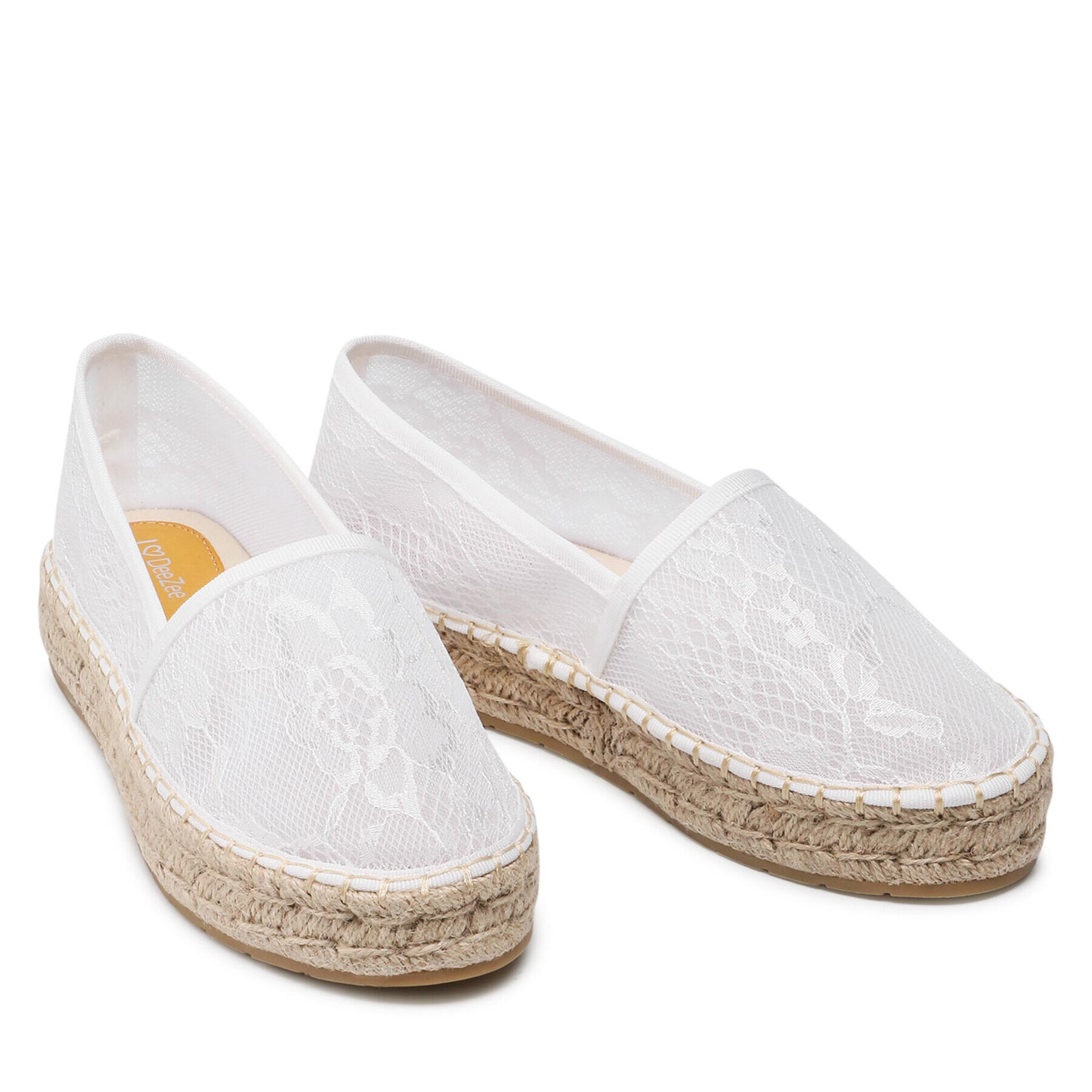 DeeZee Espadrile WSS20375-50 Bela - Pepit.si