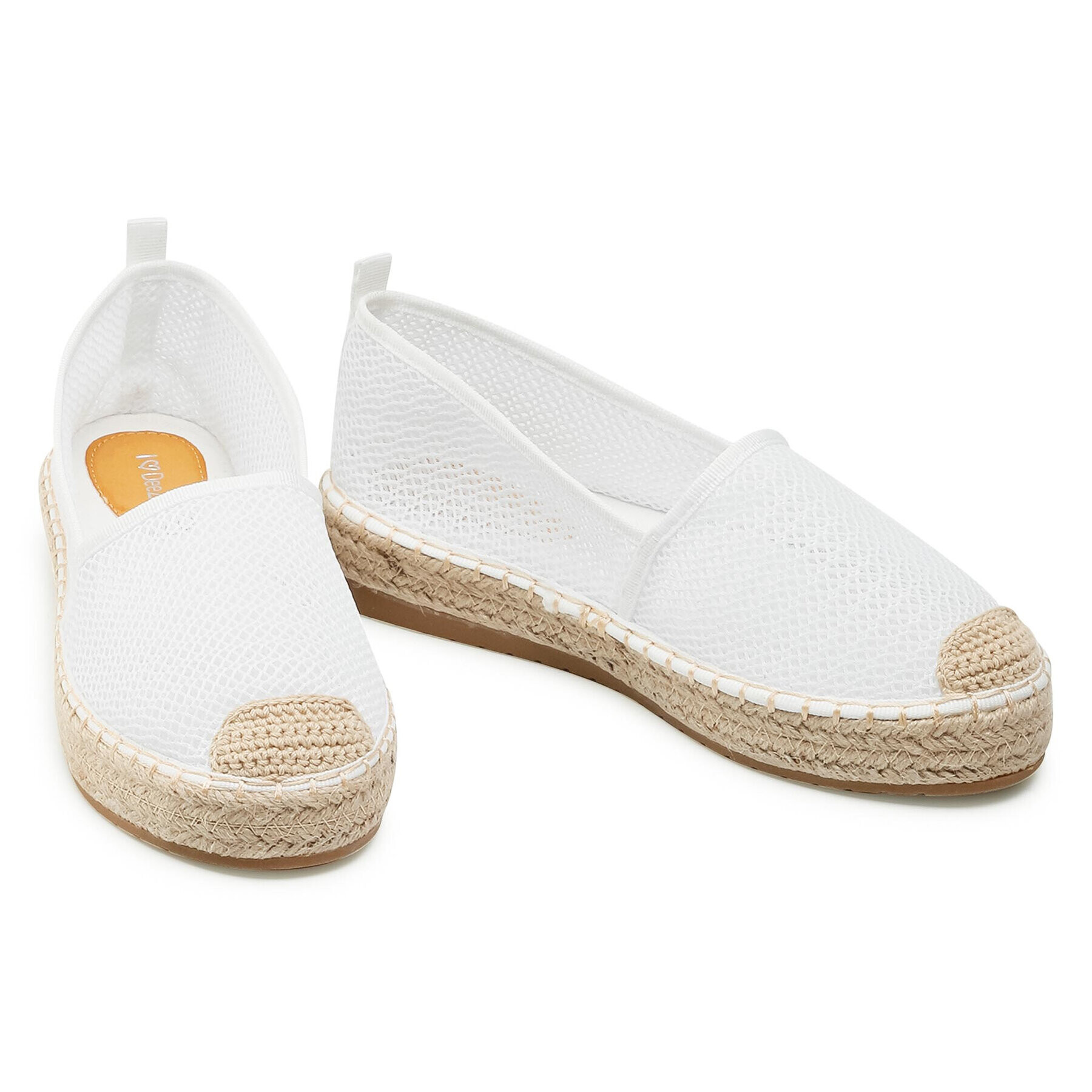 DeeZee Espadrile WSS20378-02 Bela - Pepit.si