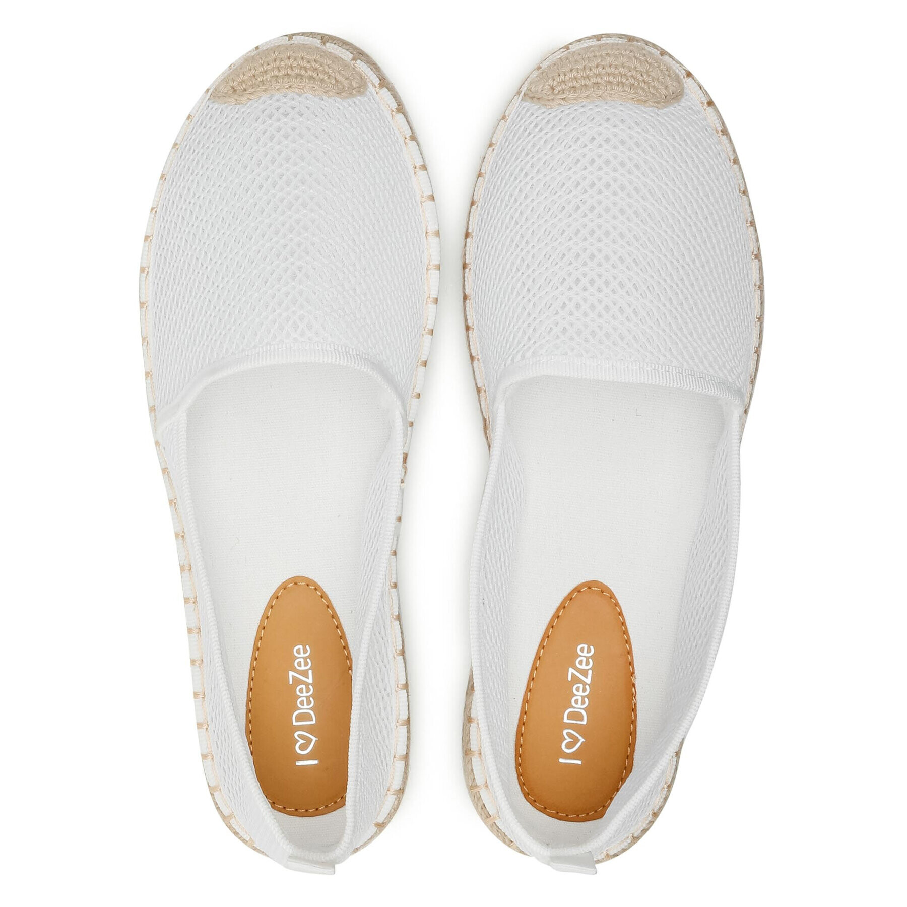 DeeZee Espadrile WSS20378-02 Bela - Pepit.si