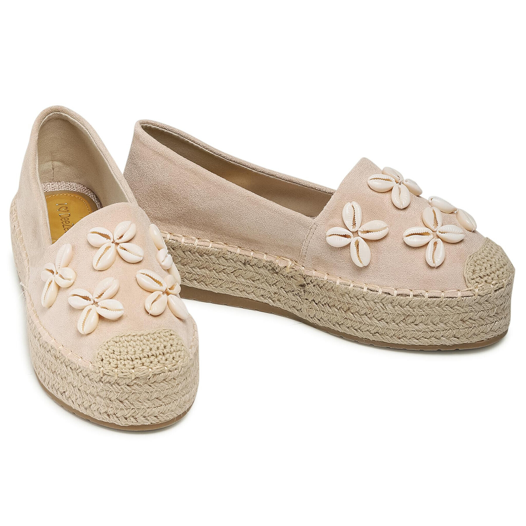 DeeZee Espadrile WSS20391-01 Bež - Pepit.si