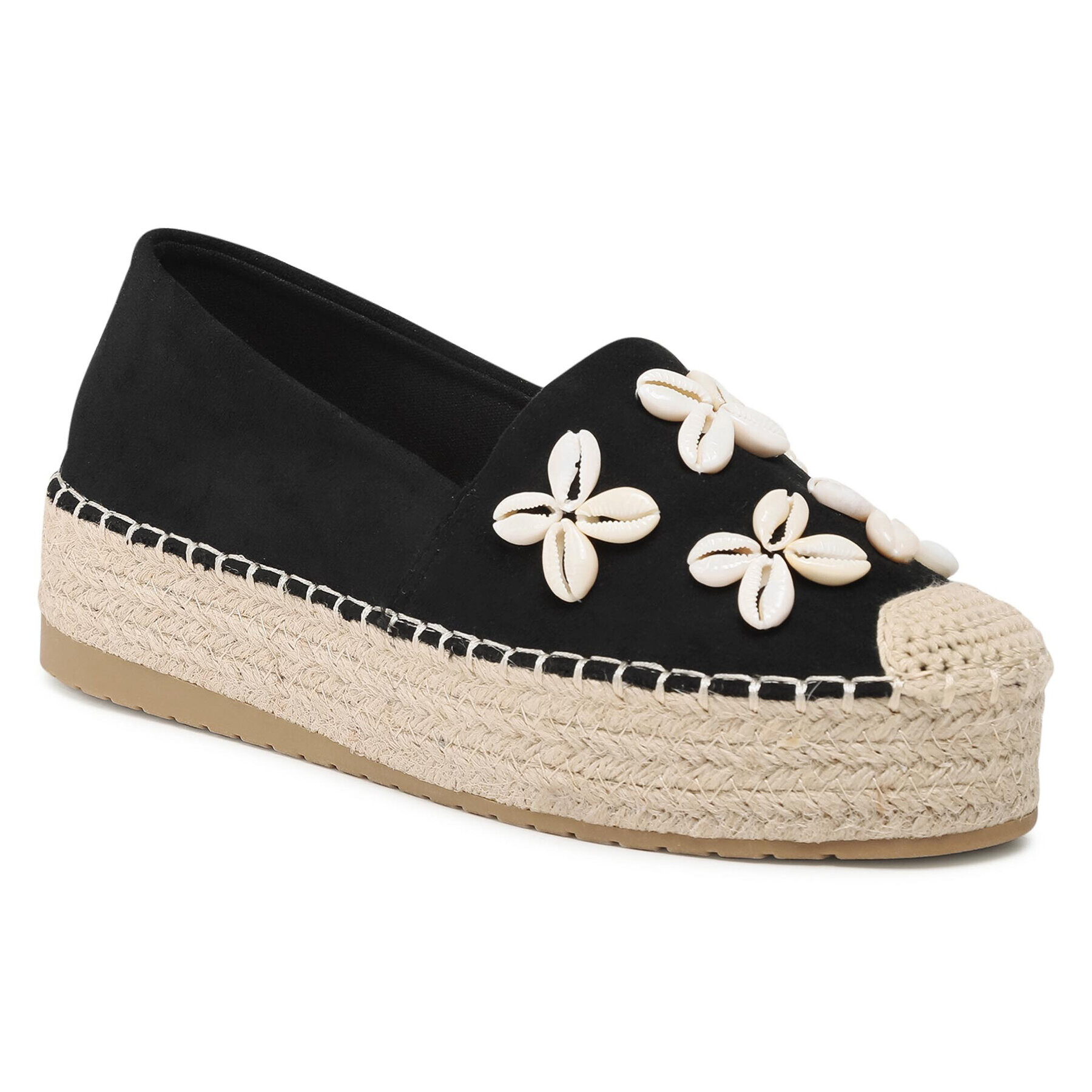 DeeZee Espadrile WSS20391-01 Črna - Pepit.si