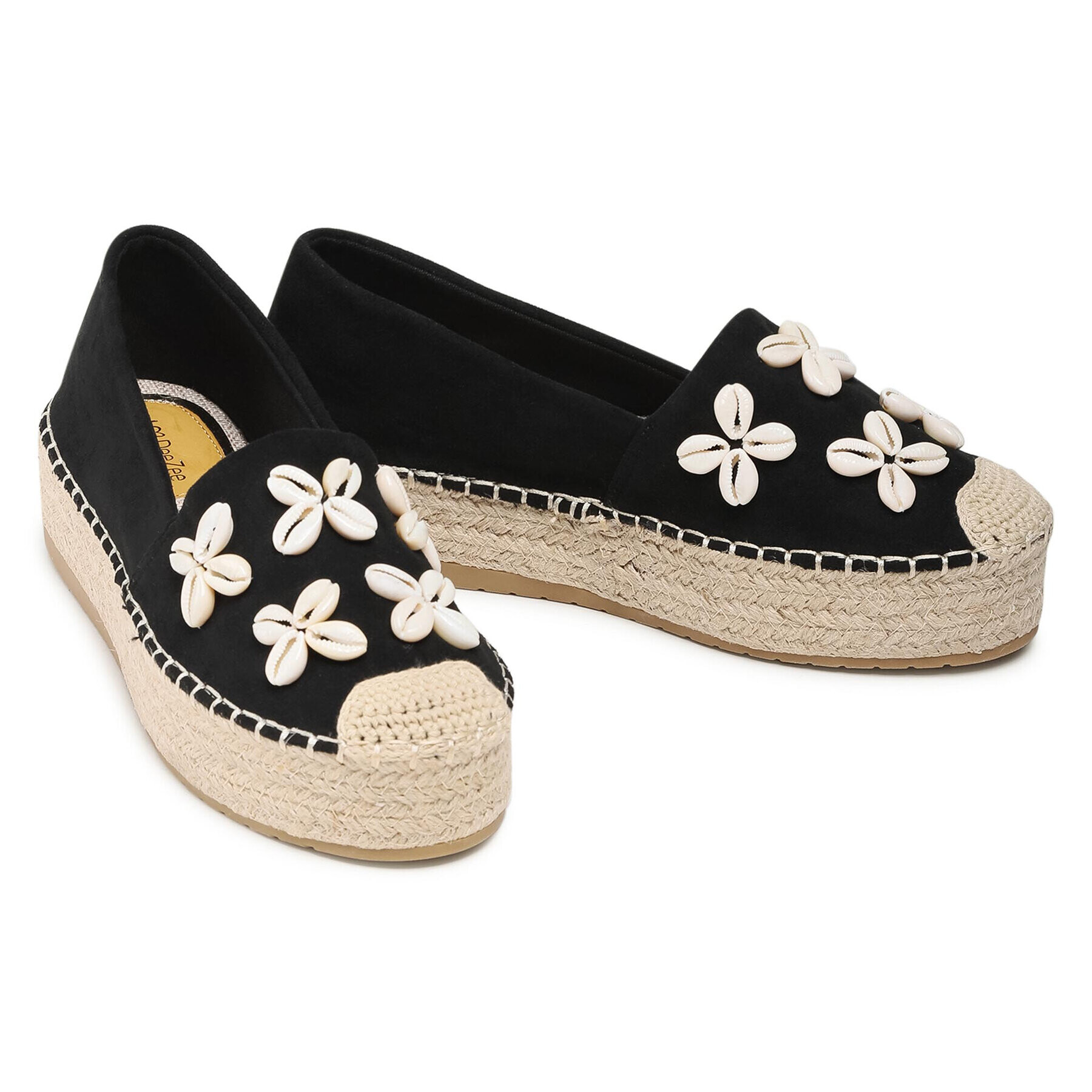 DeeZee Espadrile WSS20391-01 Črna - Pepit.si