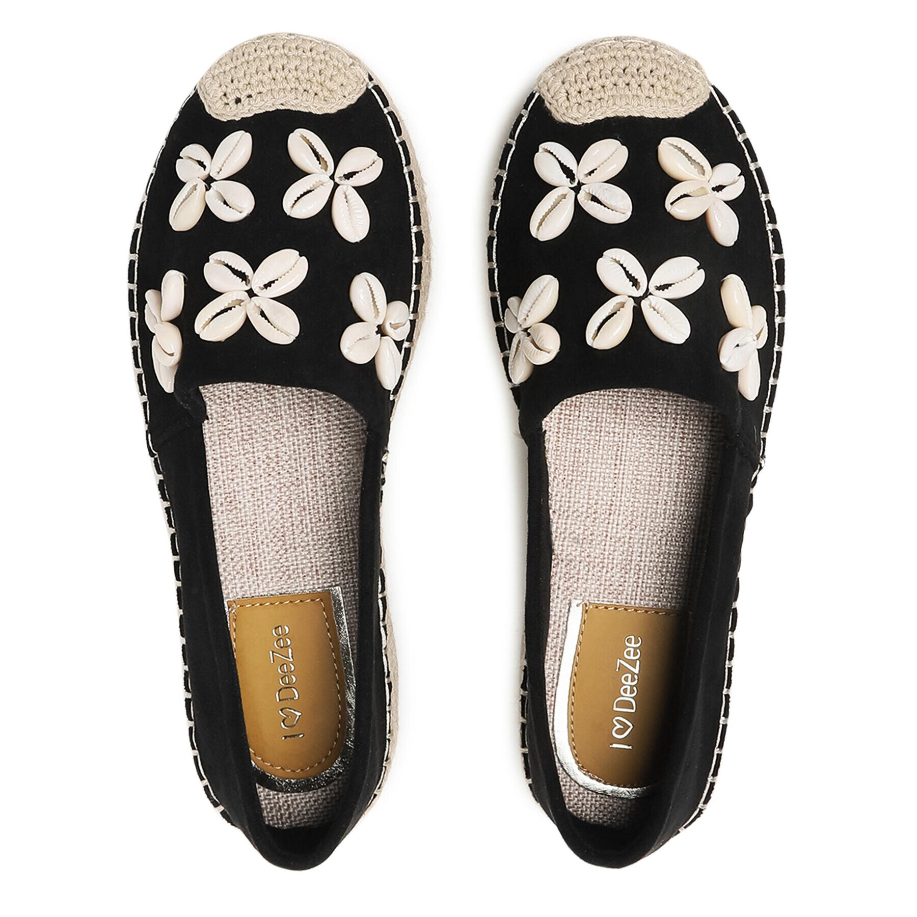 DeeZee Espadrile WSS20391-01 Črna - Pepit.si