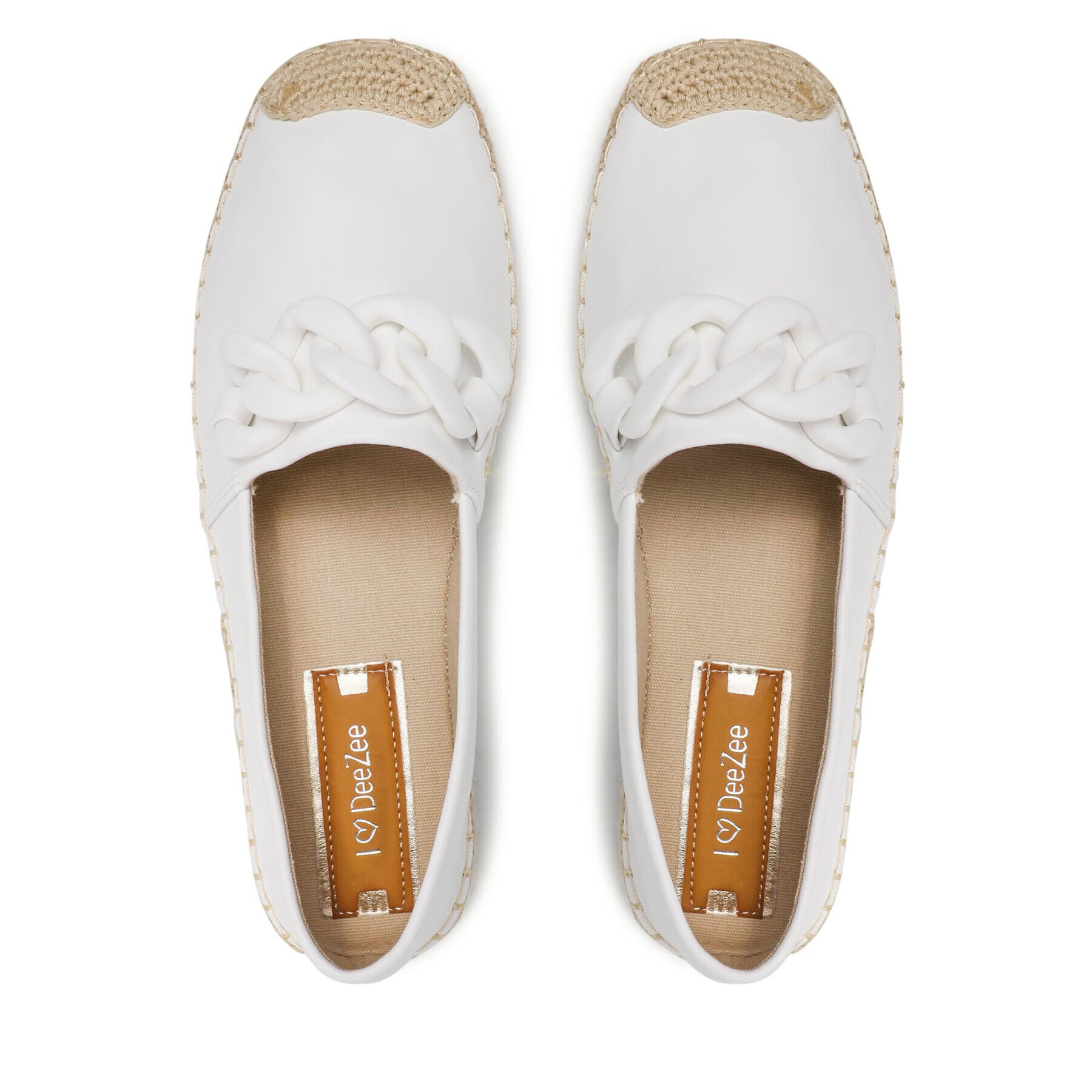 DeeZee Espadrile WSS20458-01 Bela - Pepit.si