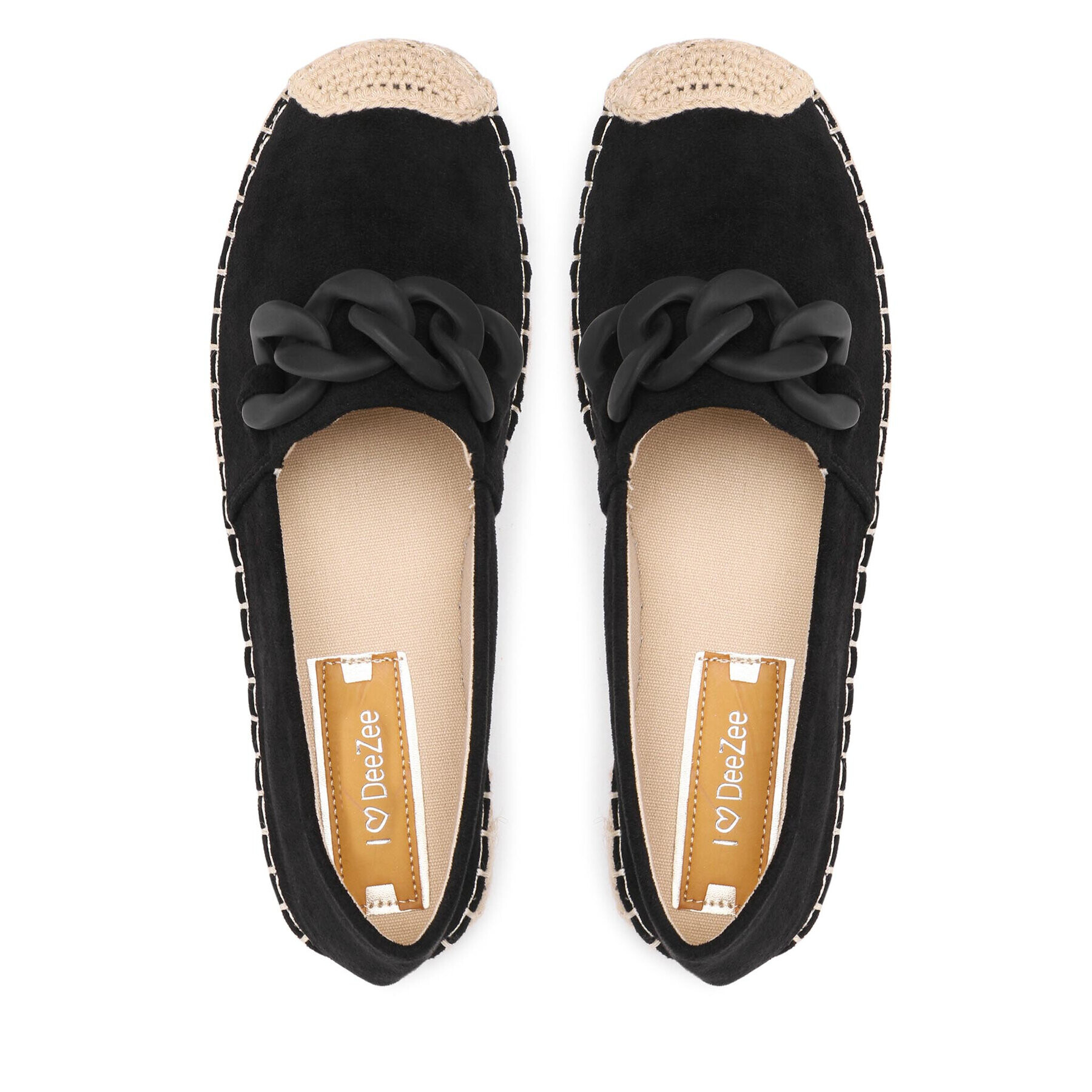 DeeZee Espadrile WSS20458-01 Črna - Pepit.si