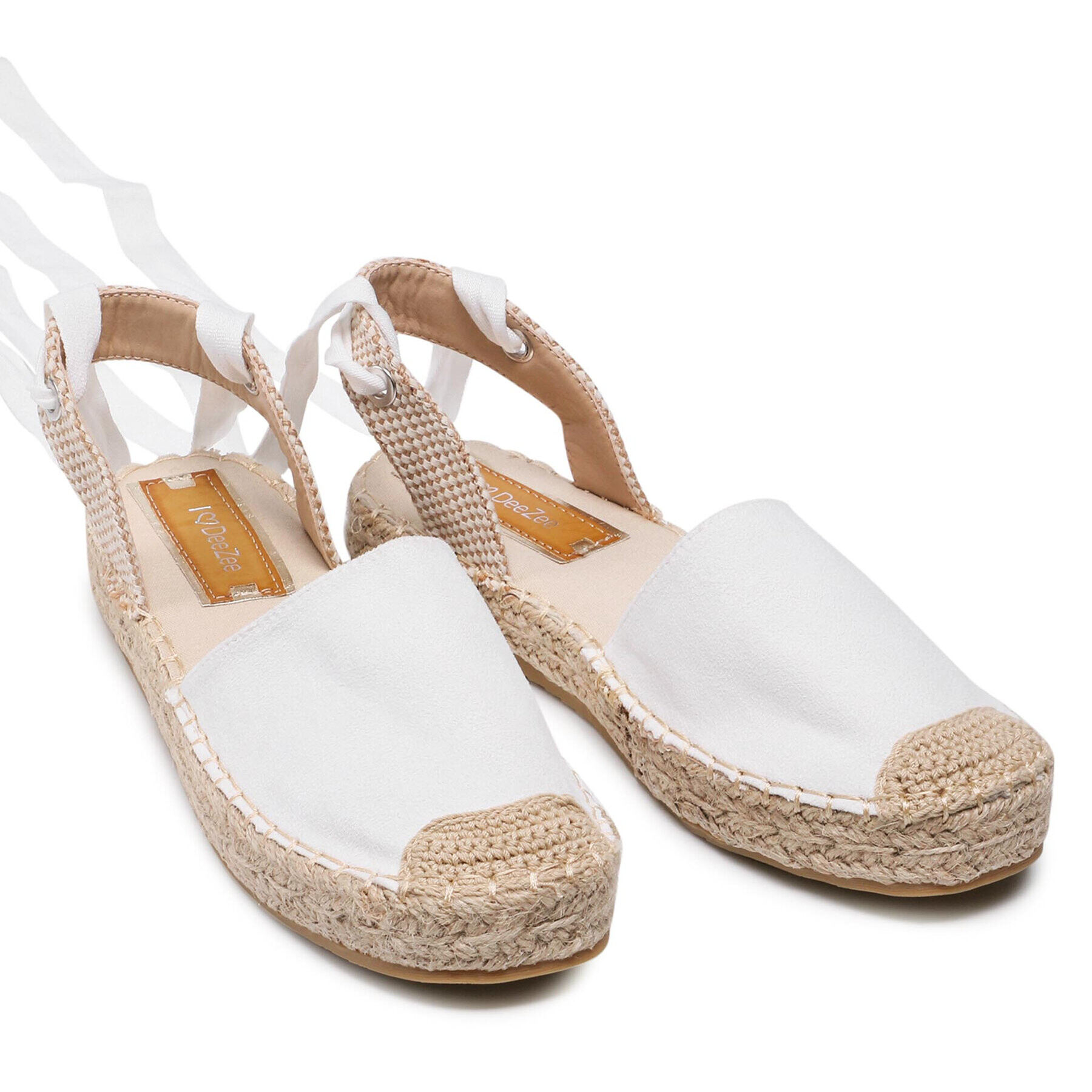 DeeZee Espadrile WSS20458-03 Bela - Pepit.si