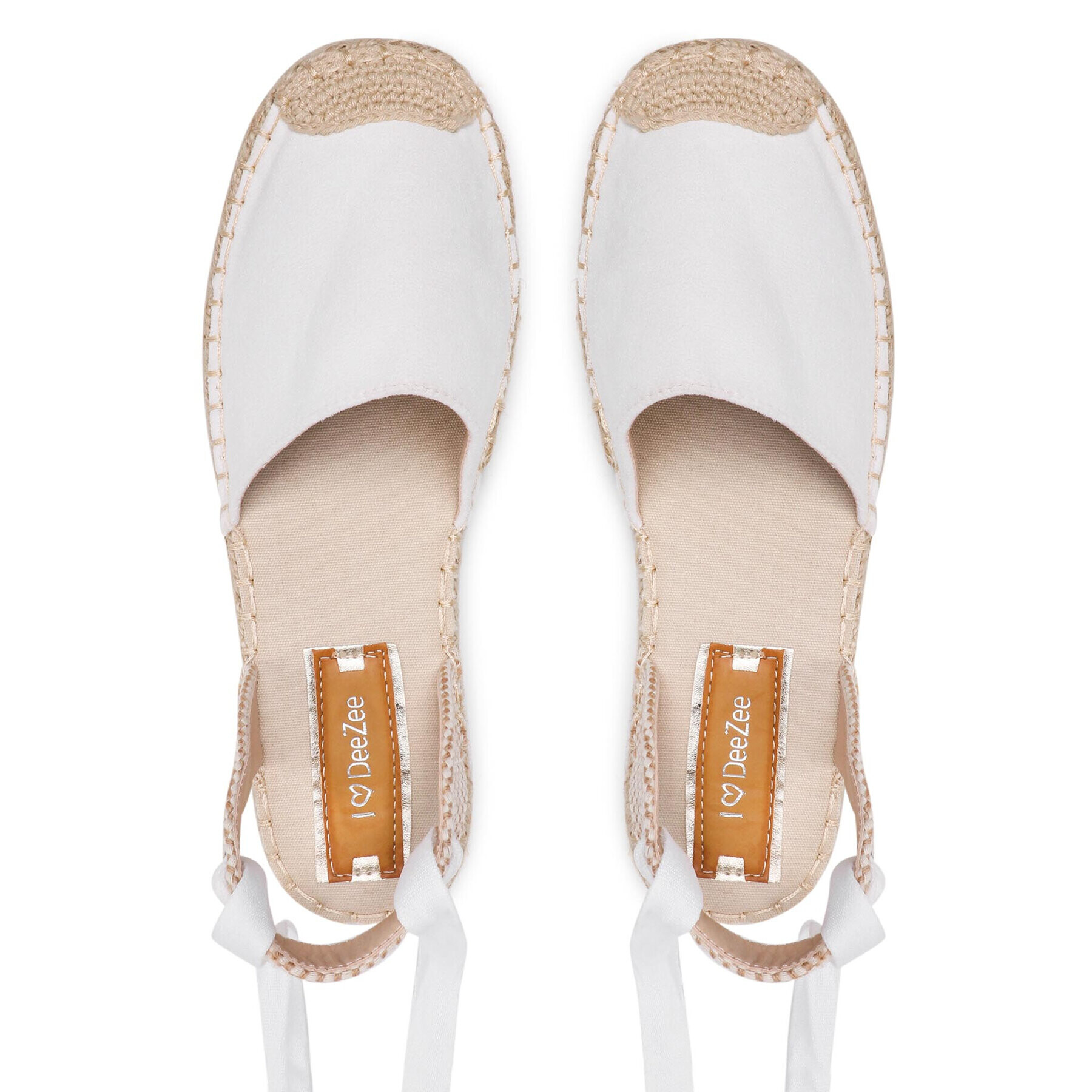 DeeZee Espadrile WSS20458-03 Bela - Pepit.si