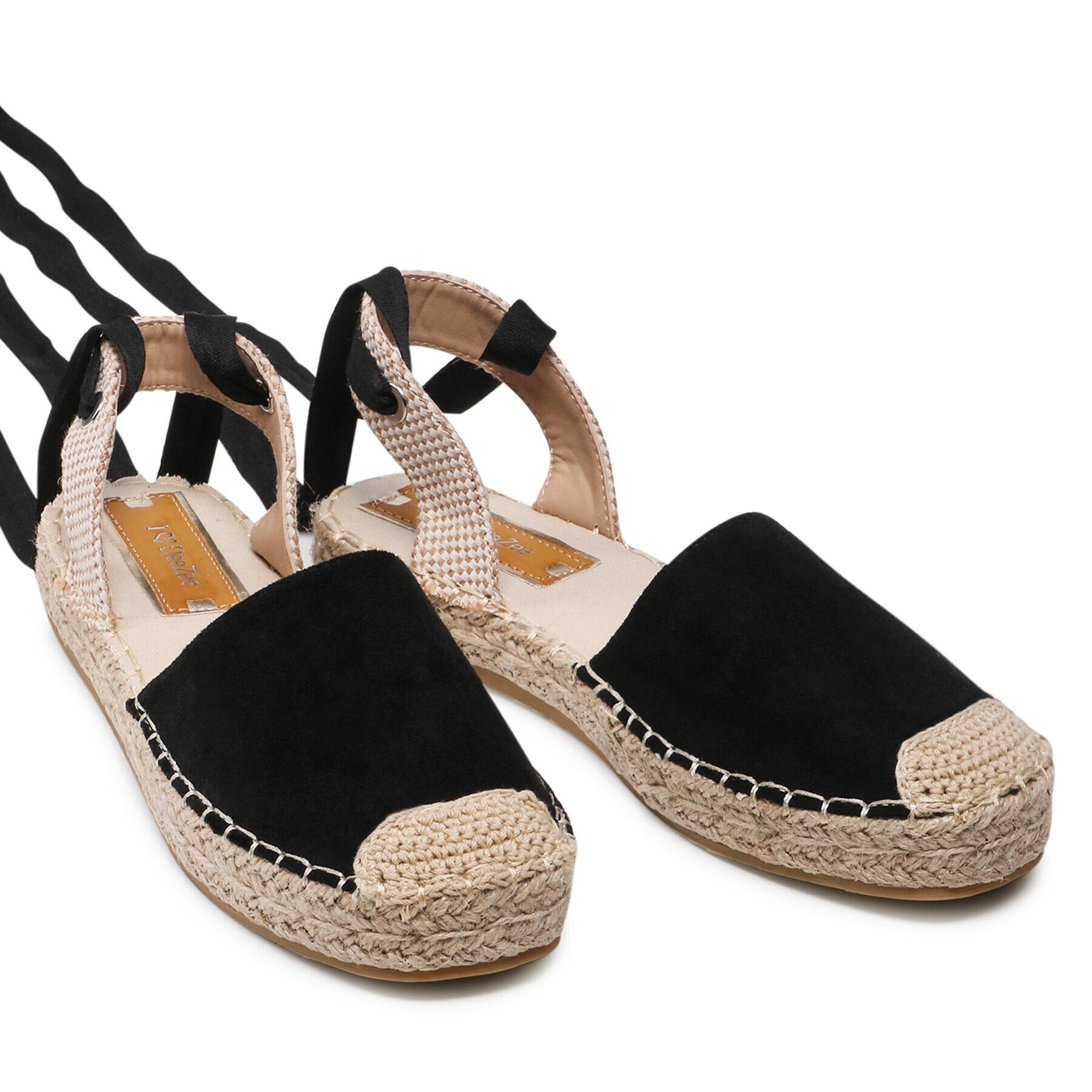 DeeZee Espadrile WSS20458-03 Črna - Pepit.si