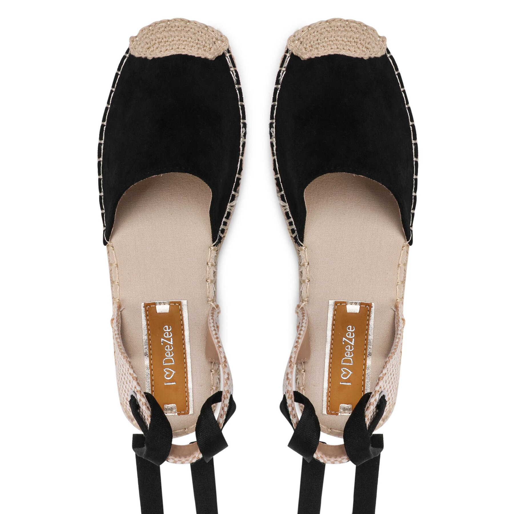 DeeZee Espadrile WSS20458-03 Črna - Pepit.si