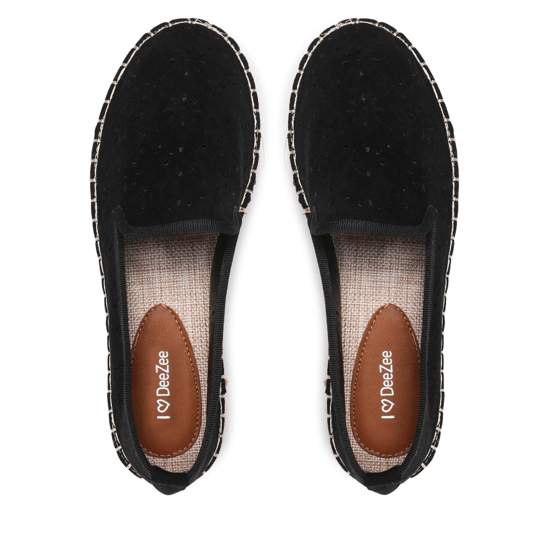 DeeZee Espadrile WSS20459-01 Črna - Pepit.si