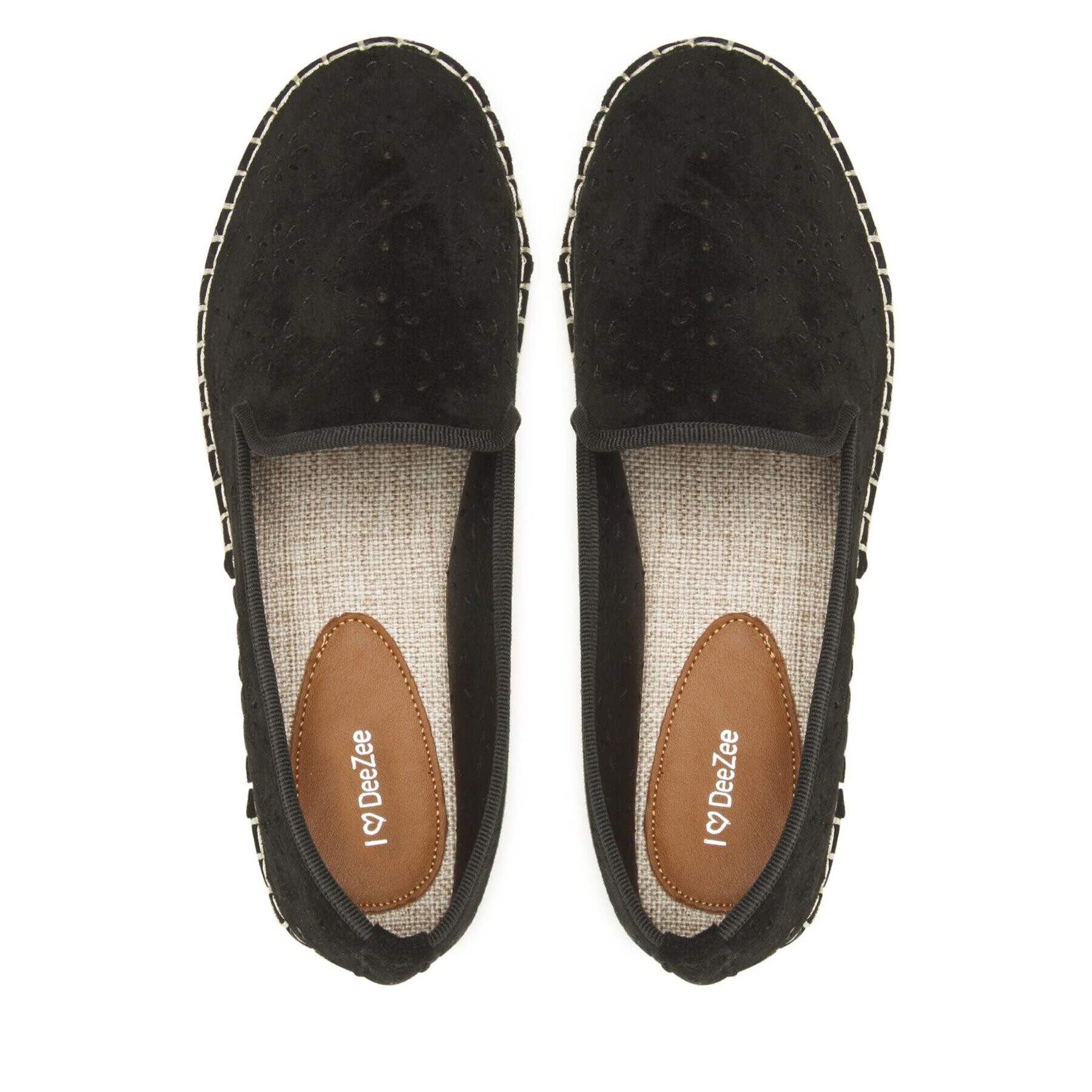 DeeZee Espadrile WSS20459-01 Črna - Pepit.si