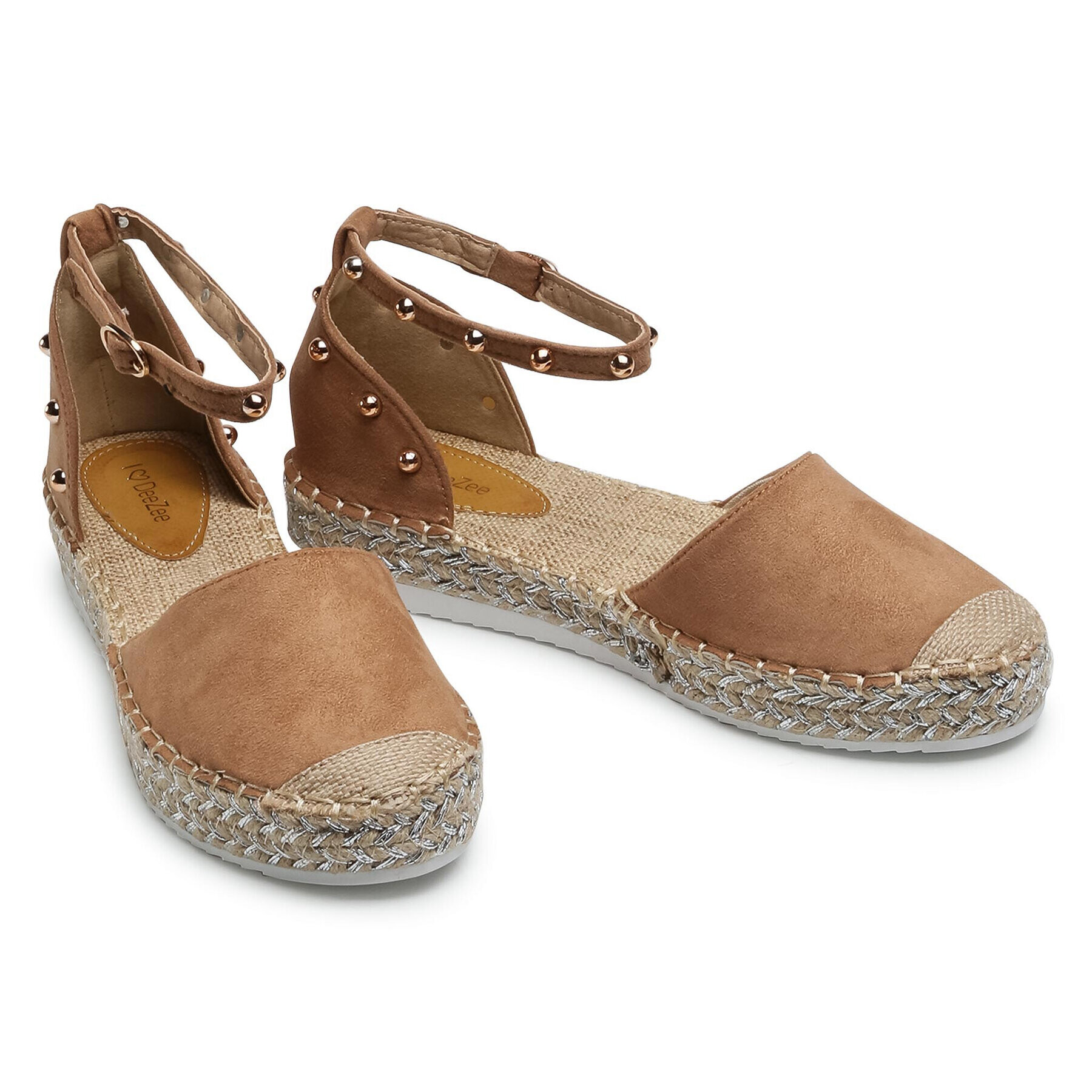 DeeZee Espadrile WSS899-02 Rjava - Pepit.si