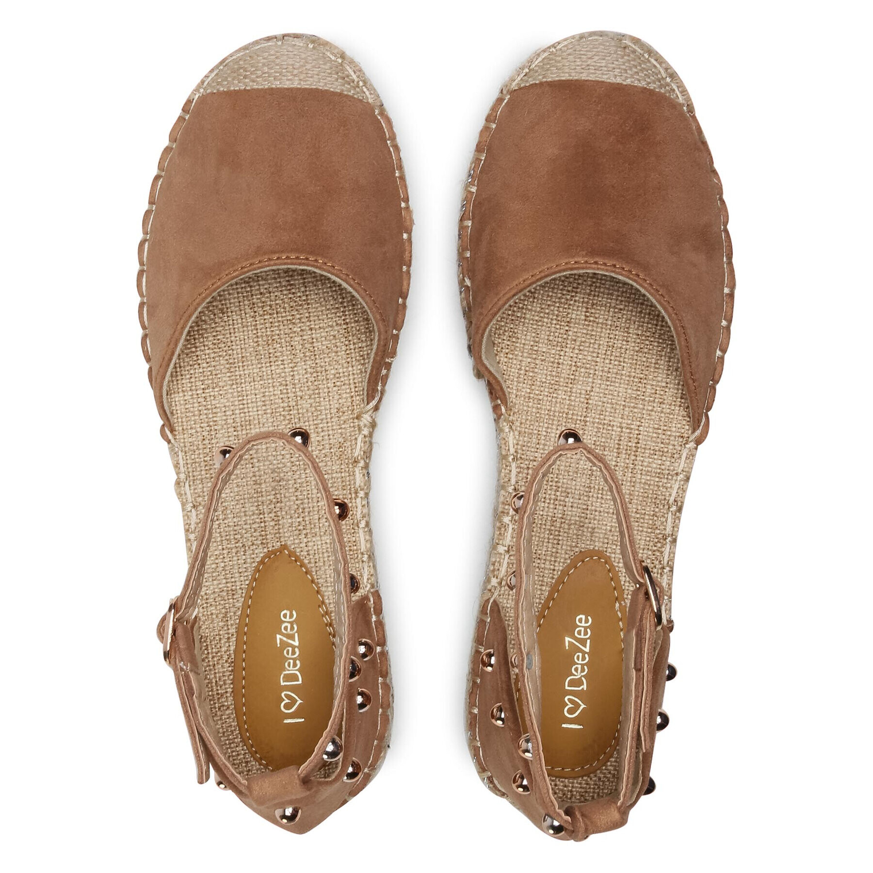 DeeZee Espadrile WSS899-02 Rjava - Pepit.si