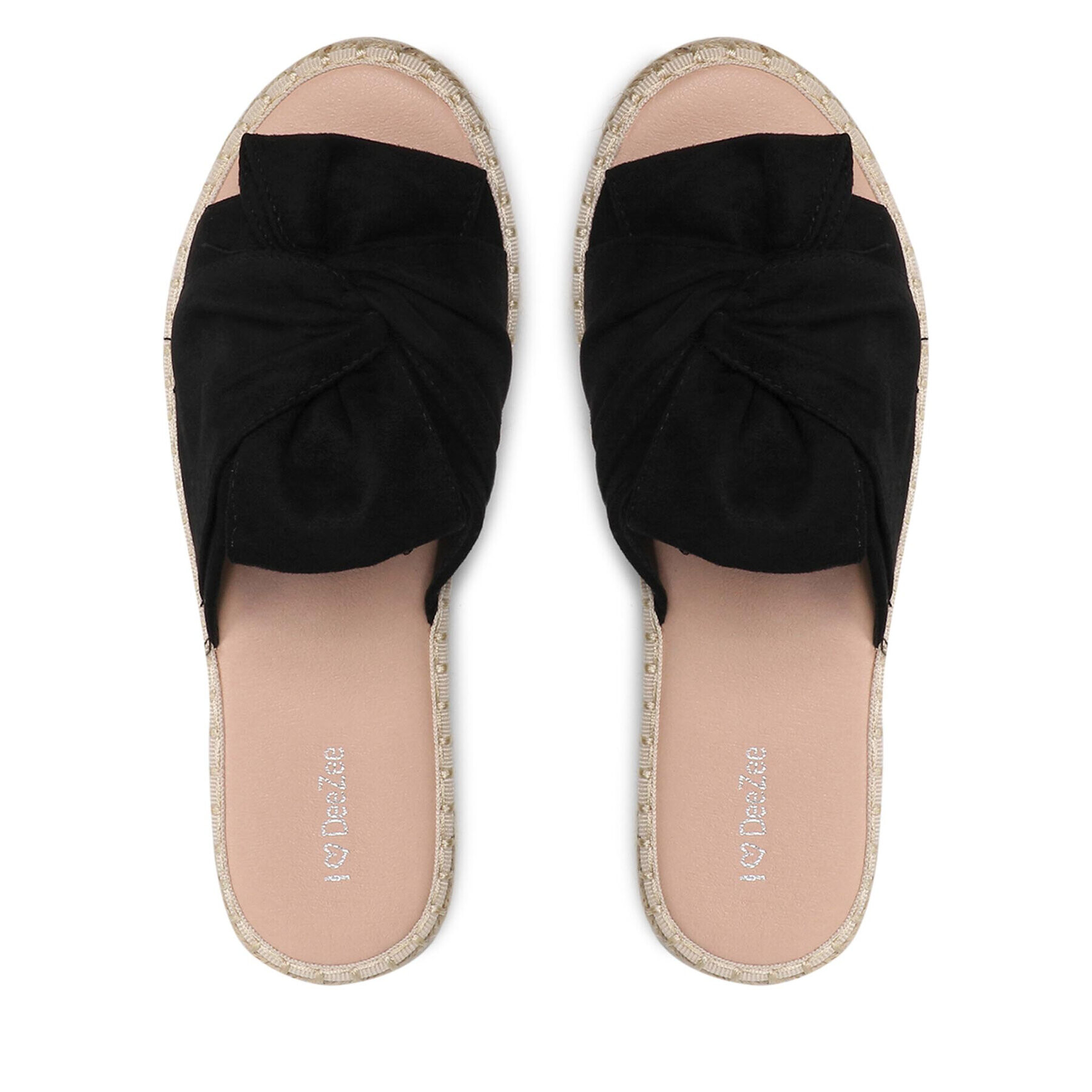 DeeZee Espadrile WSS990-101 Črna - Pepit.si