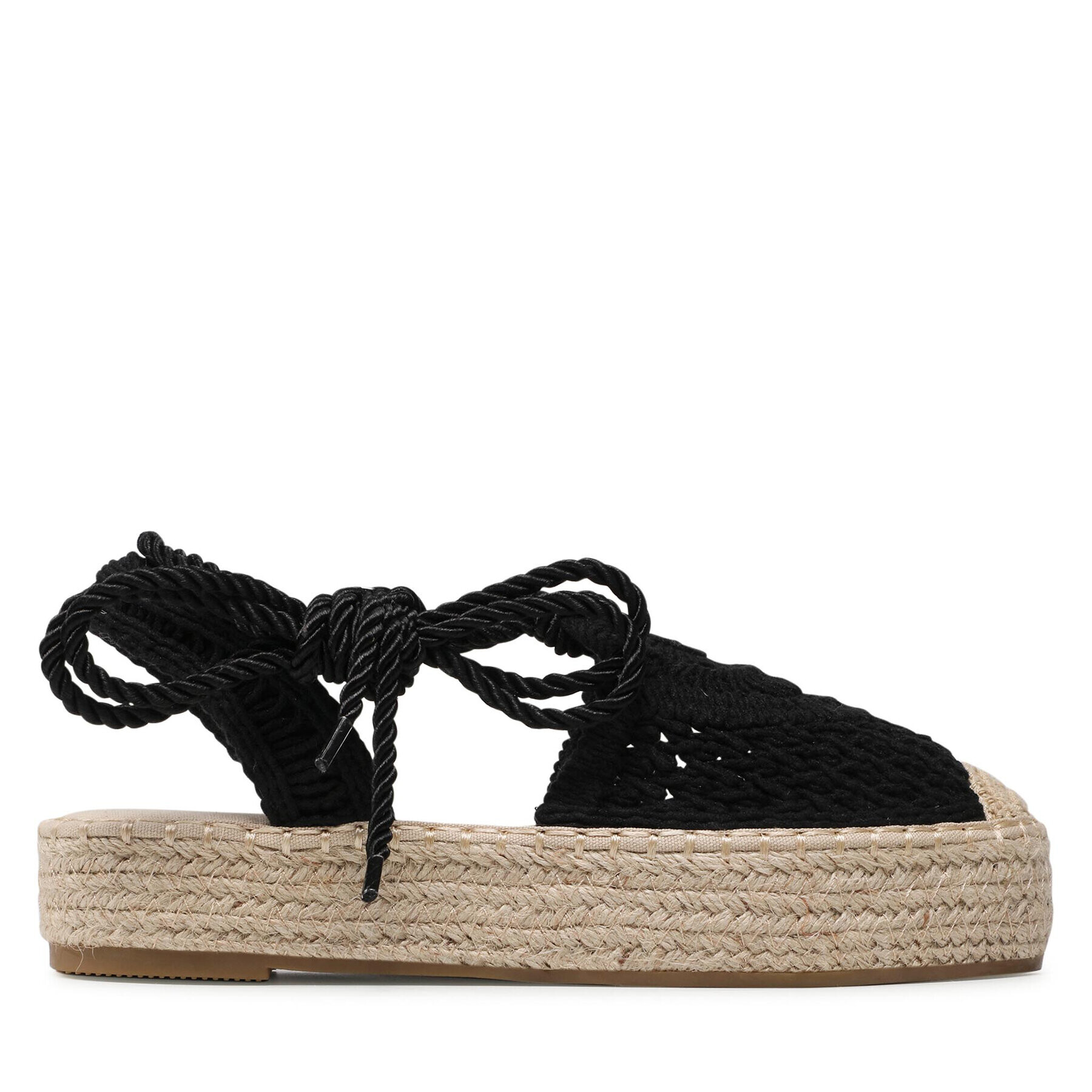 DeeZee Espadrile WSS990-116 Črna - Pepit.si