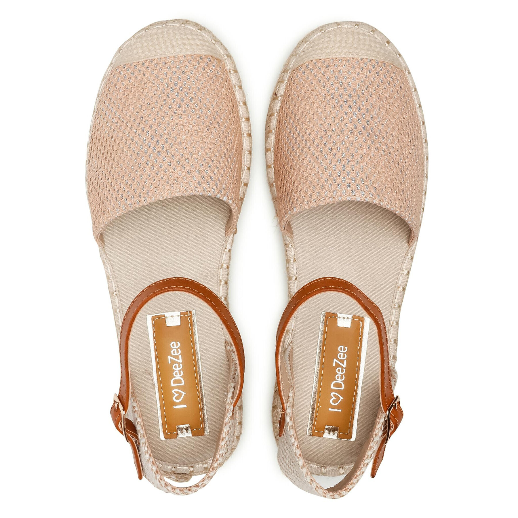 DeeZee Espadrile WSS990-62 Rjava - Pepit.si