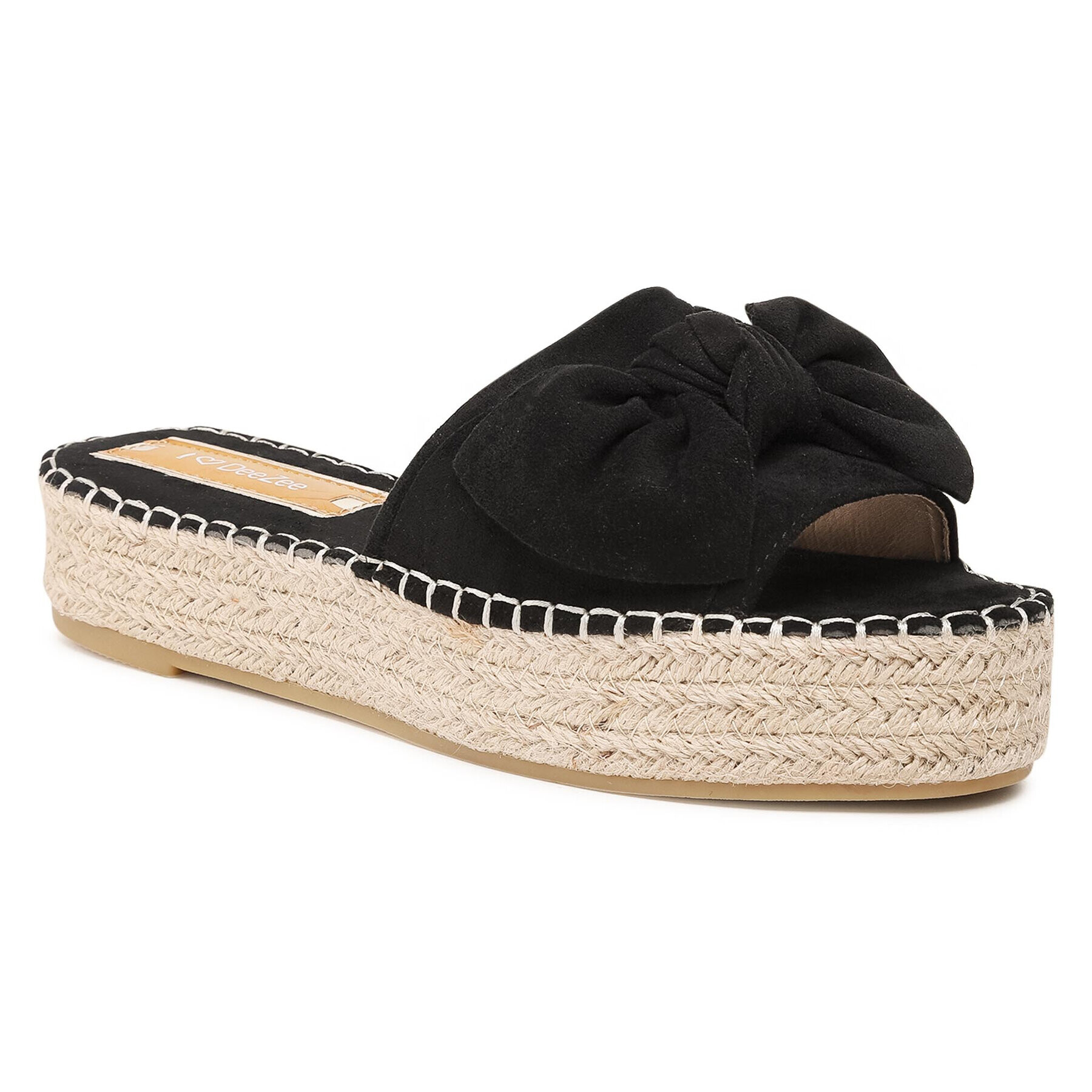 DeeZee Espadrile WSS990-81 Črna - Pepit.si