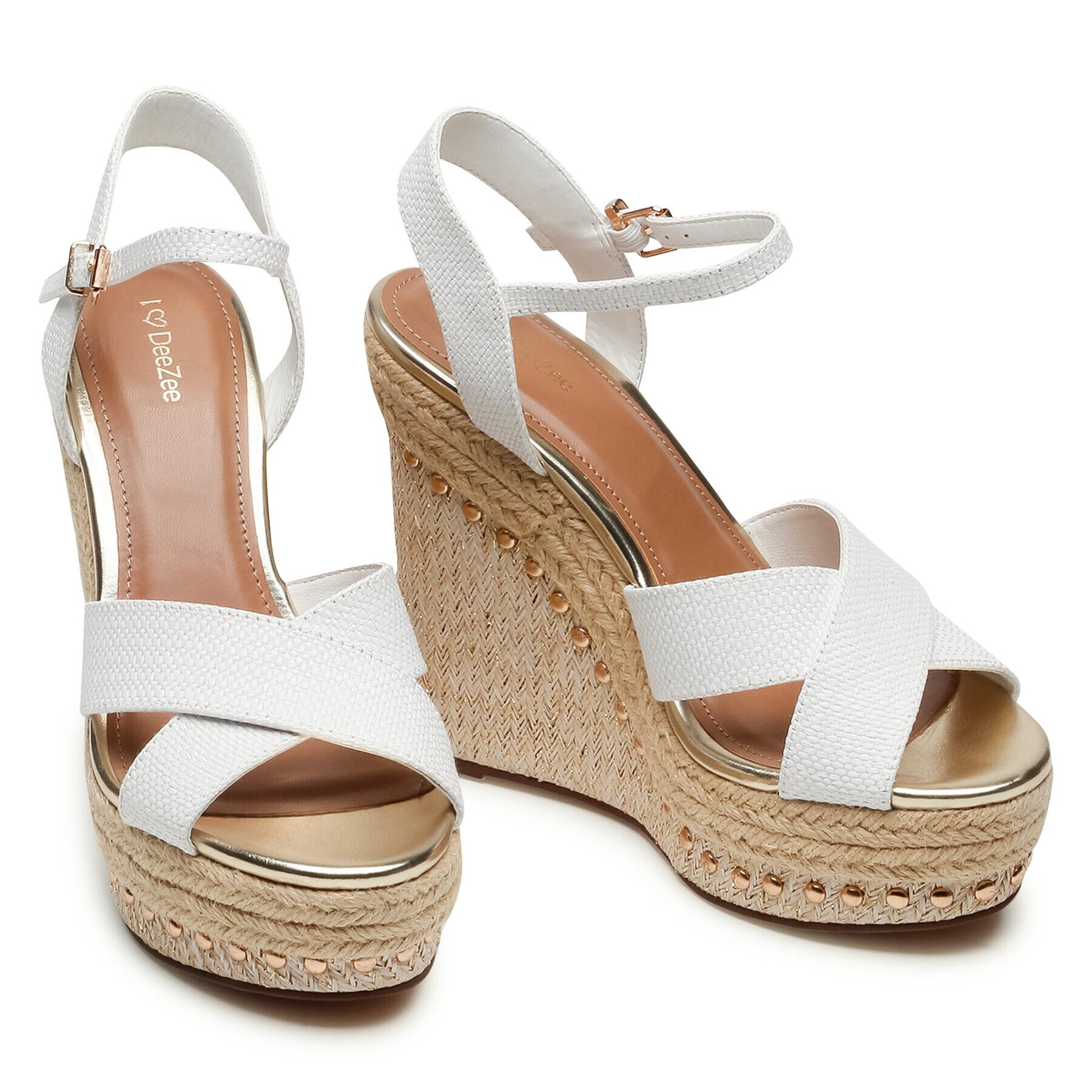 DeeZee Espadrile WYL2489-1 Bela - Pepit.si