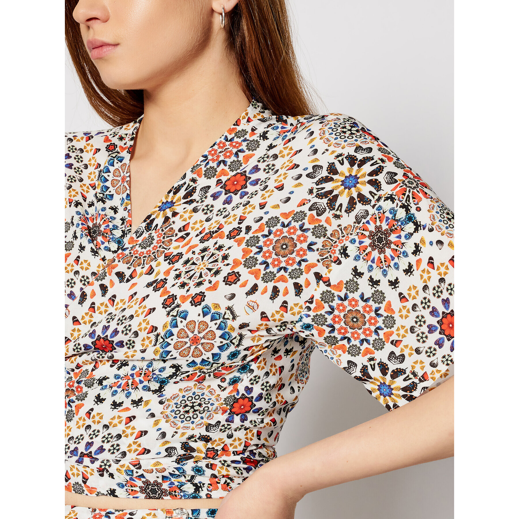 Desigual Bluza Bora Bora 21SWMW20 Pisana Regular Fit - Pepit.si