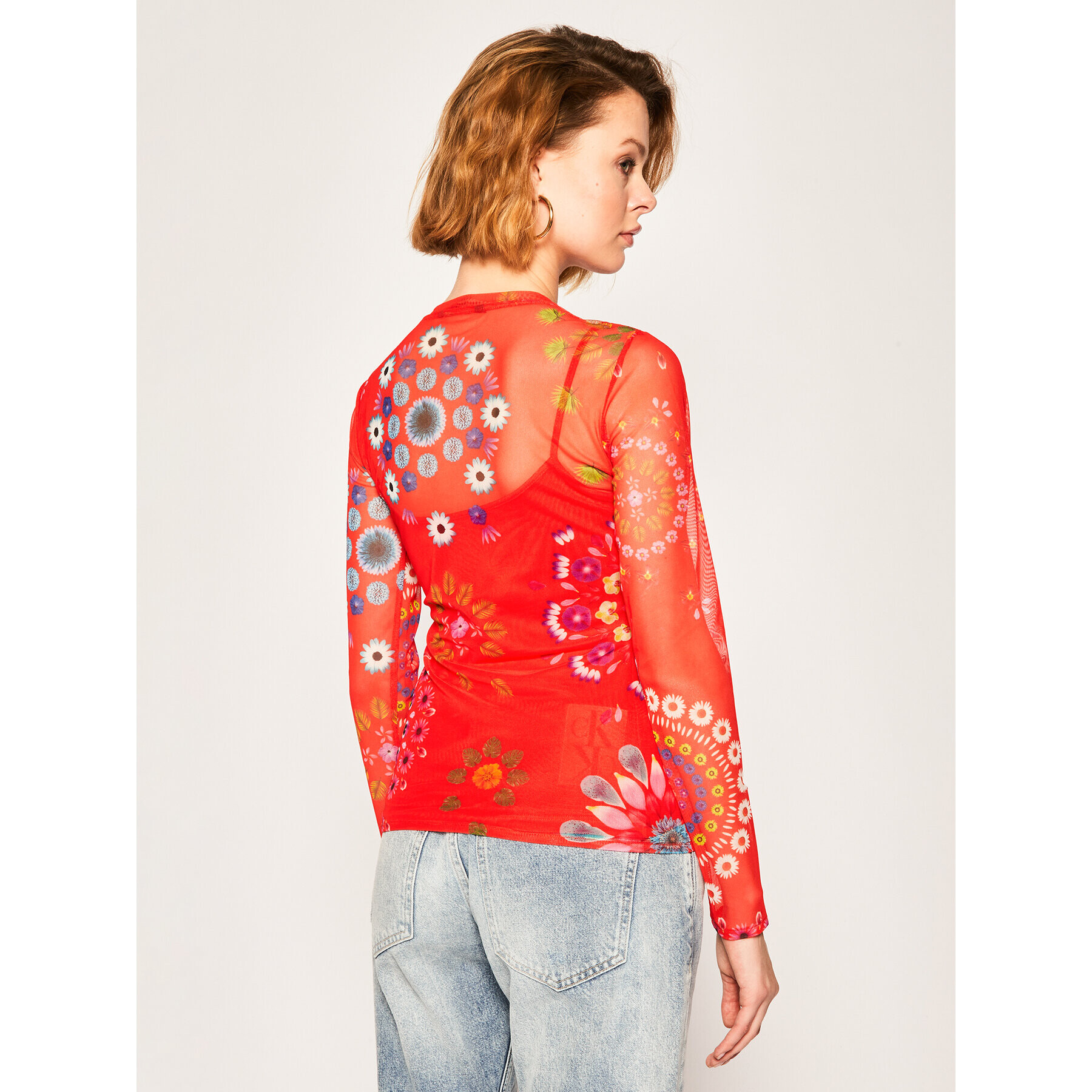 Desigual Bluza Cracovia 20SWTKB5 Rdeča Regular Fit - Pepit.si